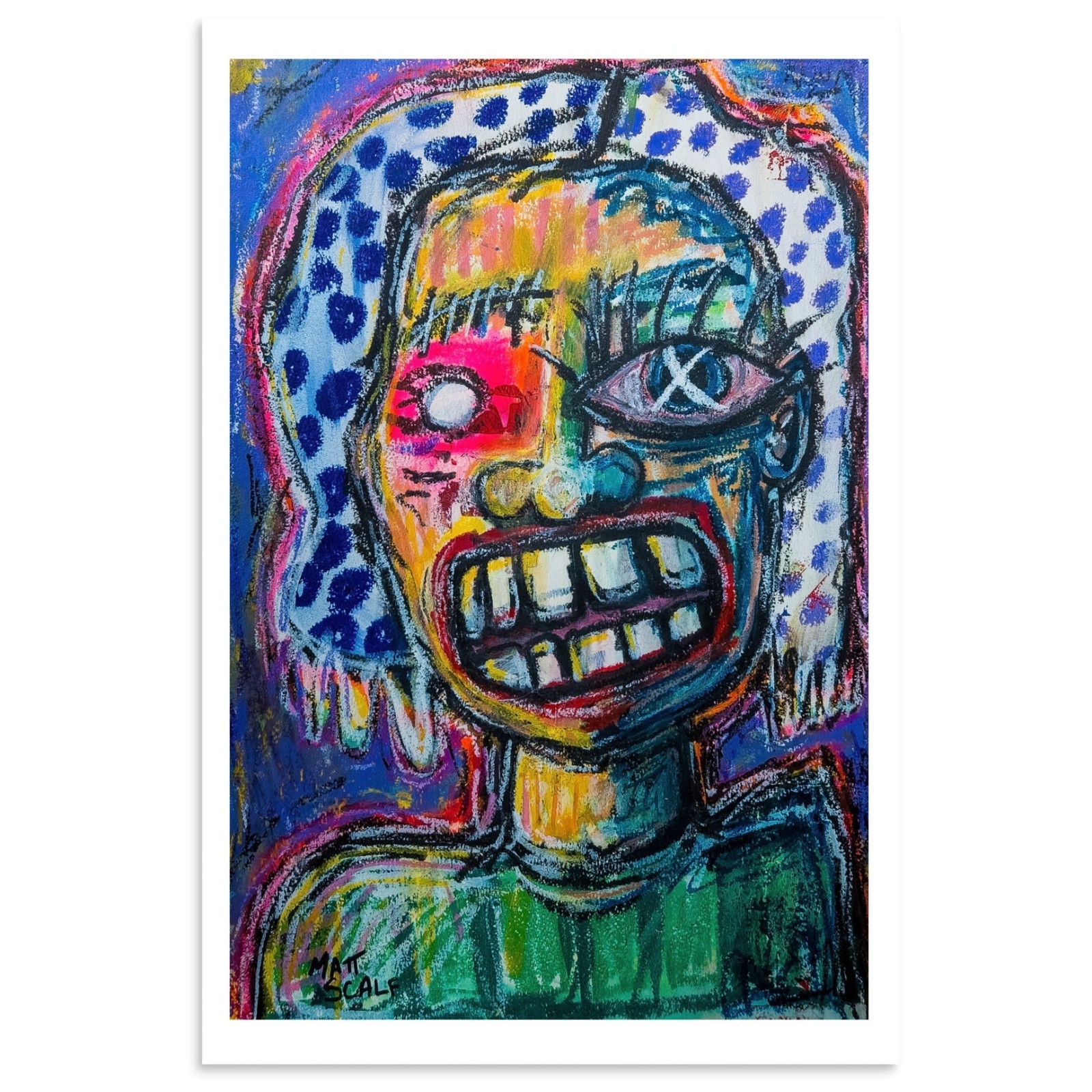 TIME IS A MEDIUM. | Matte Paper PRINT of an Original Painting by Matt Scalf
