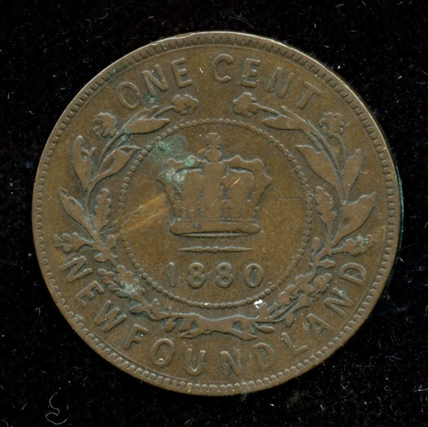 1880 Newfoundland Large Cent - Oval 0 Variety