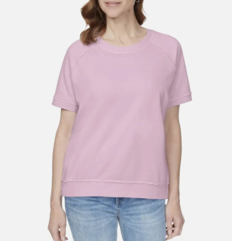 Buffalo Women\'s Effortless Essential Super Soft Terry Top, Lilac, Size M Buffalo Women\'s Effortless Essential Super Soft Terry Top, Lilac, Size M