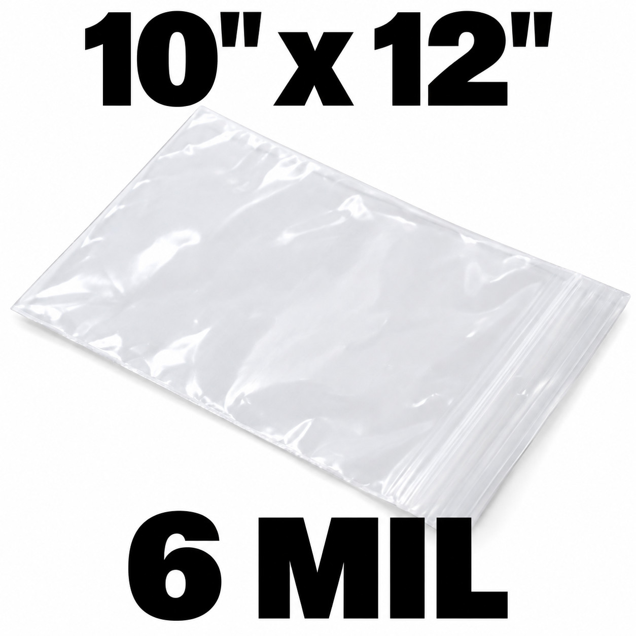 Clear Reclosable Poly Bags 10