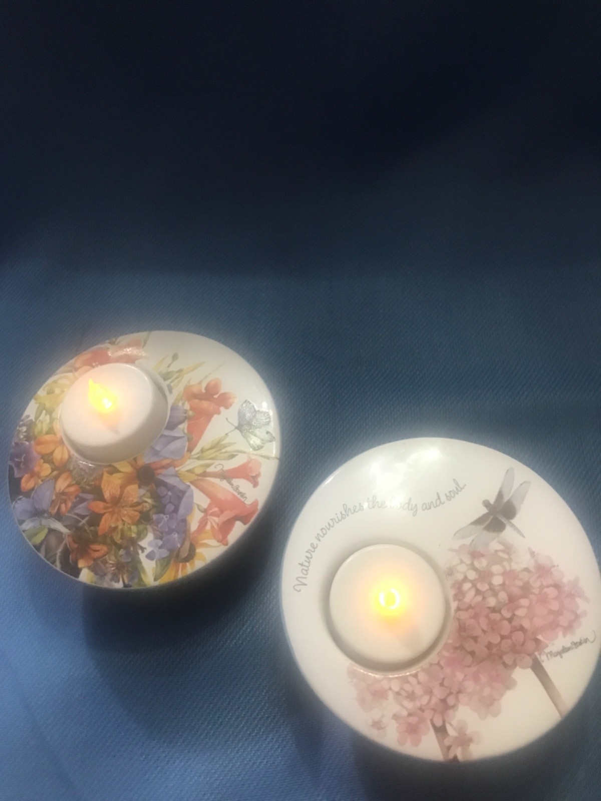 Two Demdaco candle holders Two Demdaco candle holders