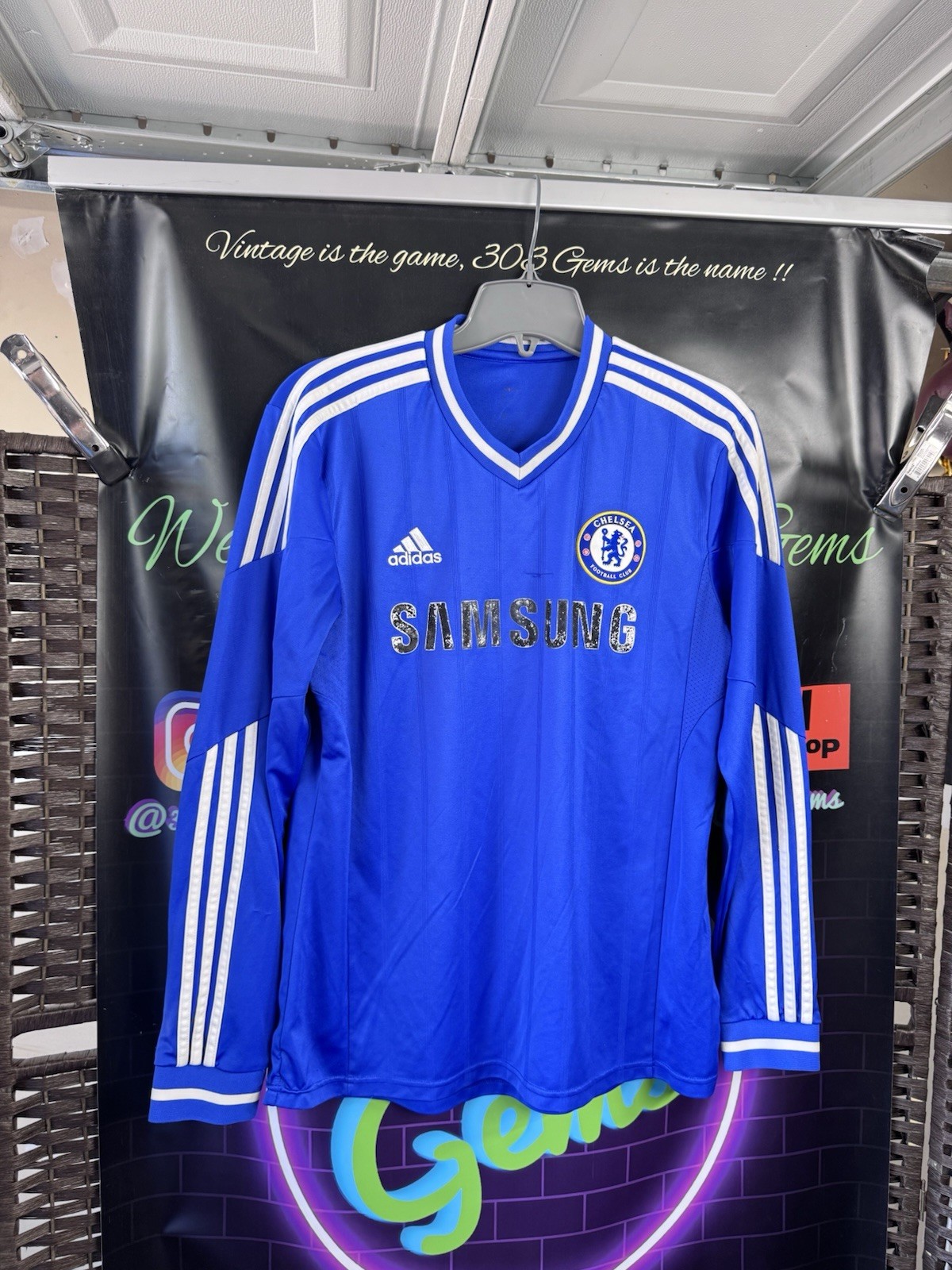 Authentic adidas Chelsea FC 2013 LS Long Sleeve Football Soccer Jersey Kit Authentic adidas Chelsea FC 2013 LS Long Sleeve Football Soccer Jersey Kit