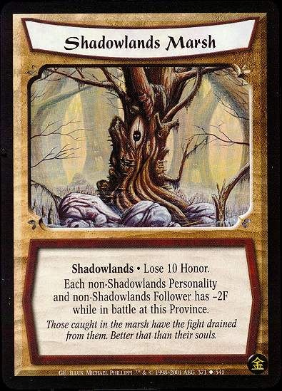Shadowlands Marsh - Gold Edition - Legend of the Five Rings CCG