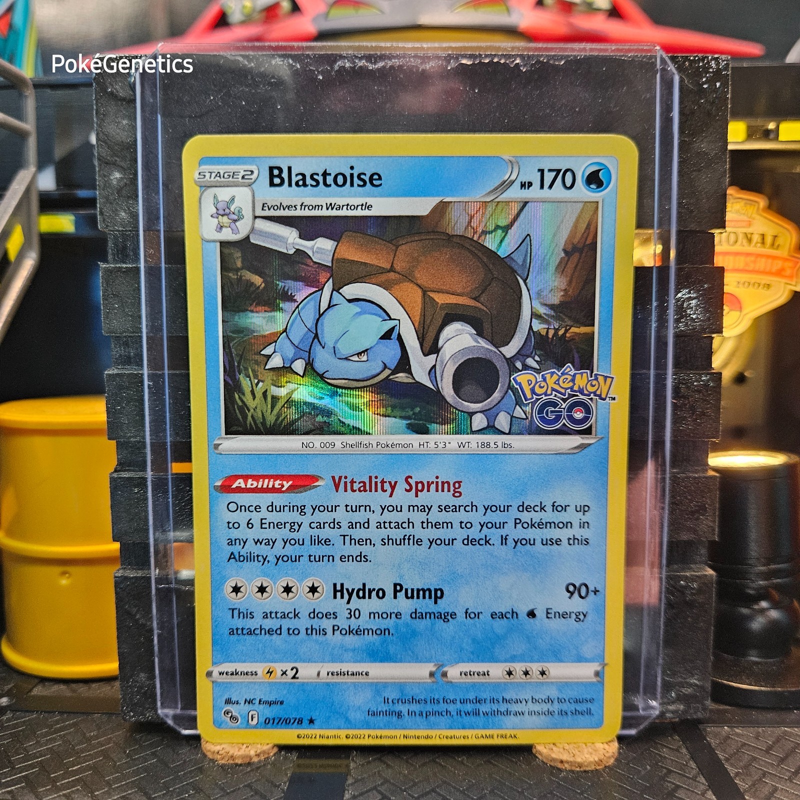 Blastoise Pokémon GO Holo Pokémon TCG 017/078 Rare