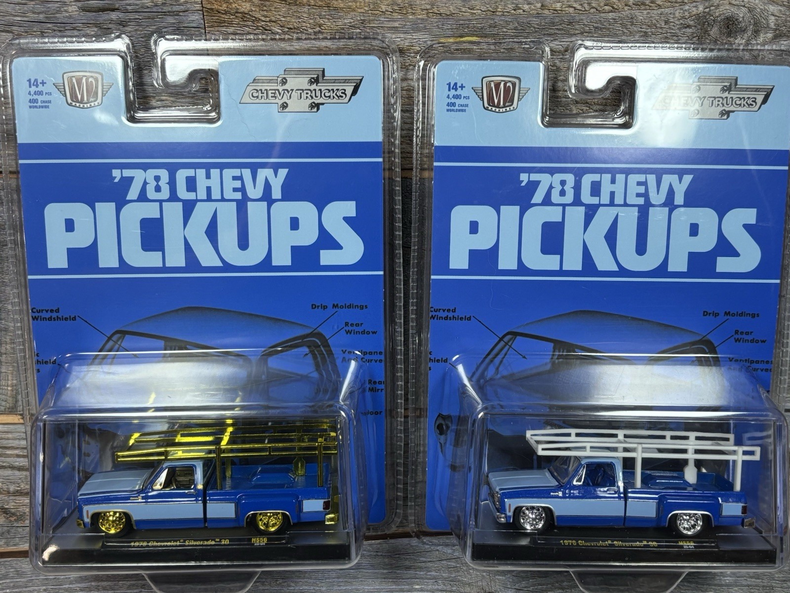 M2 Machines Lot Of 2 - 1978 Chevrolet Silverado 30 - CHASE /400 W Mainline M2 Machines Lot Of 2 - 1978 Chevrolet Silverado 30 - CHASE /400 W Mainline