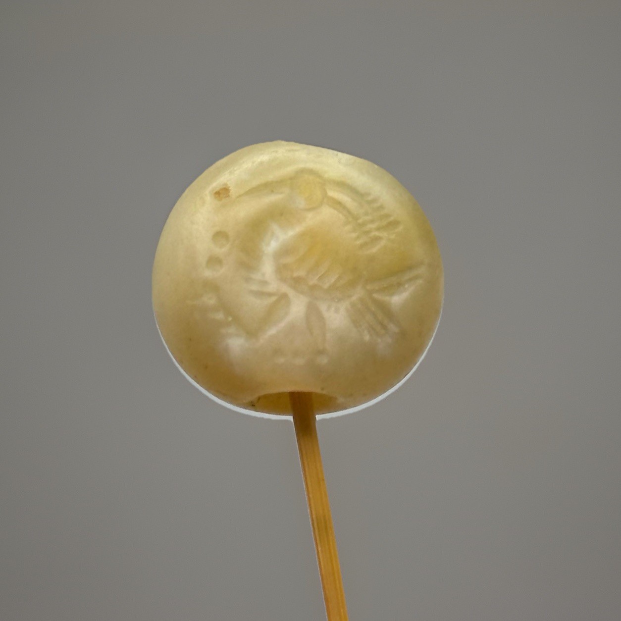 Stunning Ancient Roman Greek Stamp Agate Beads Intaglio Bird Stunning Ancient Roman Greek Stamp Agate Beads Intaglio Bird