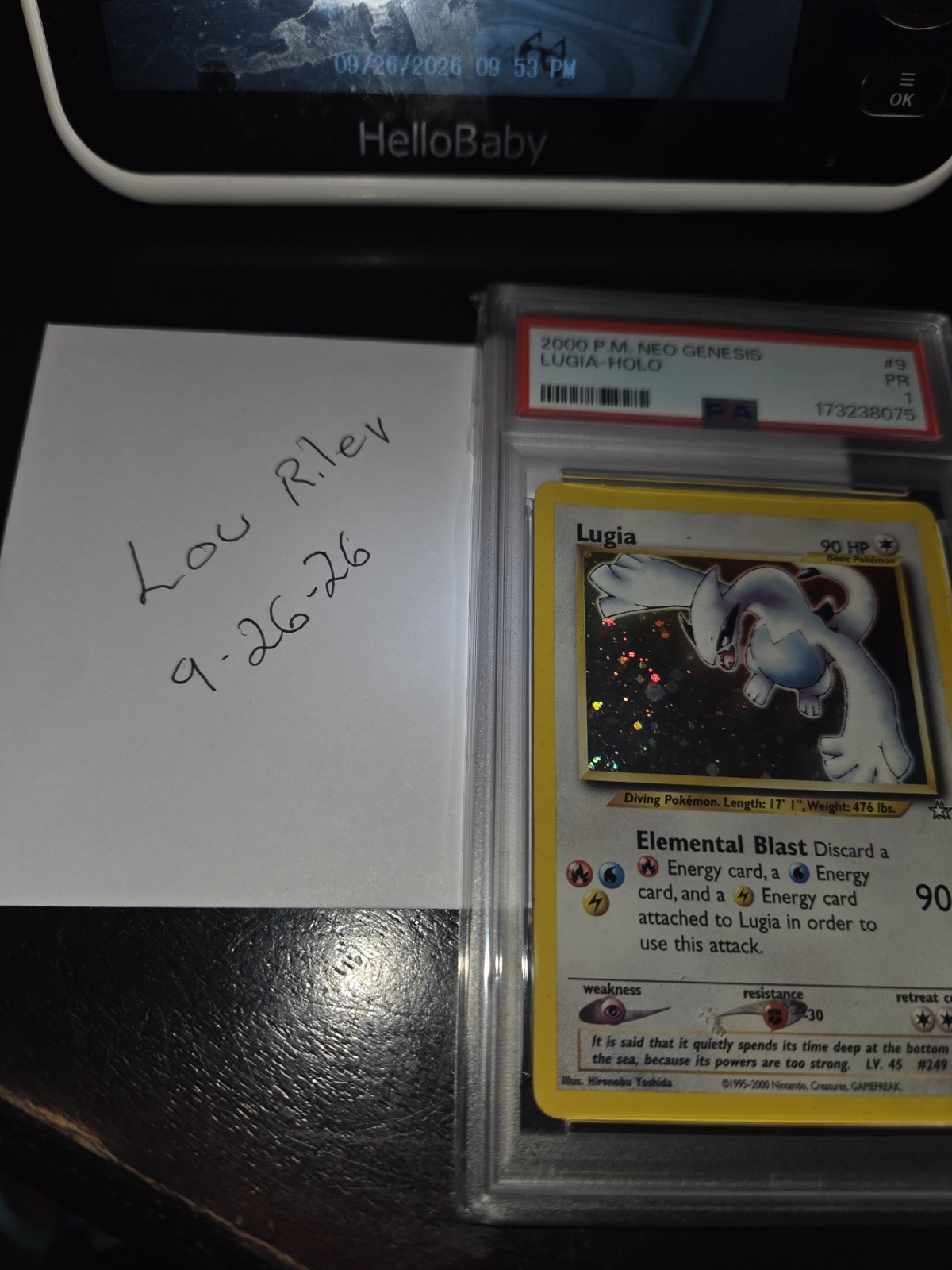 Lugia Holo PSA 1 2000 Pokemon Neo Genesis #9