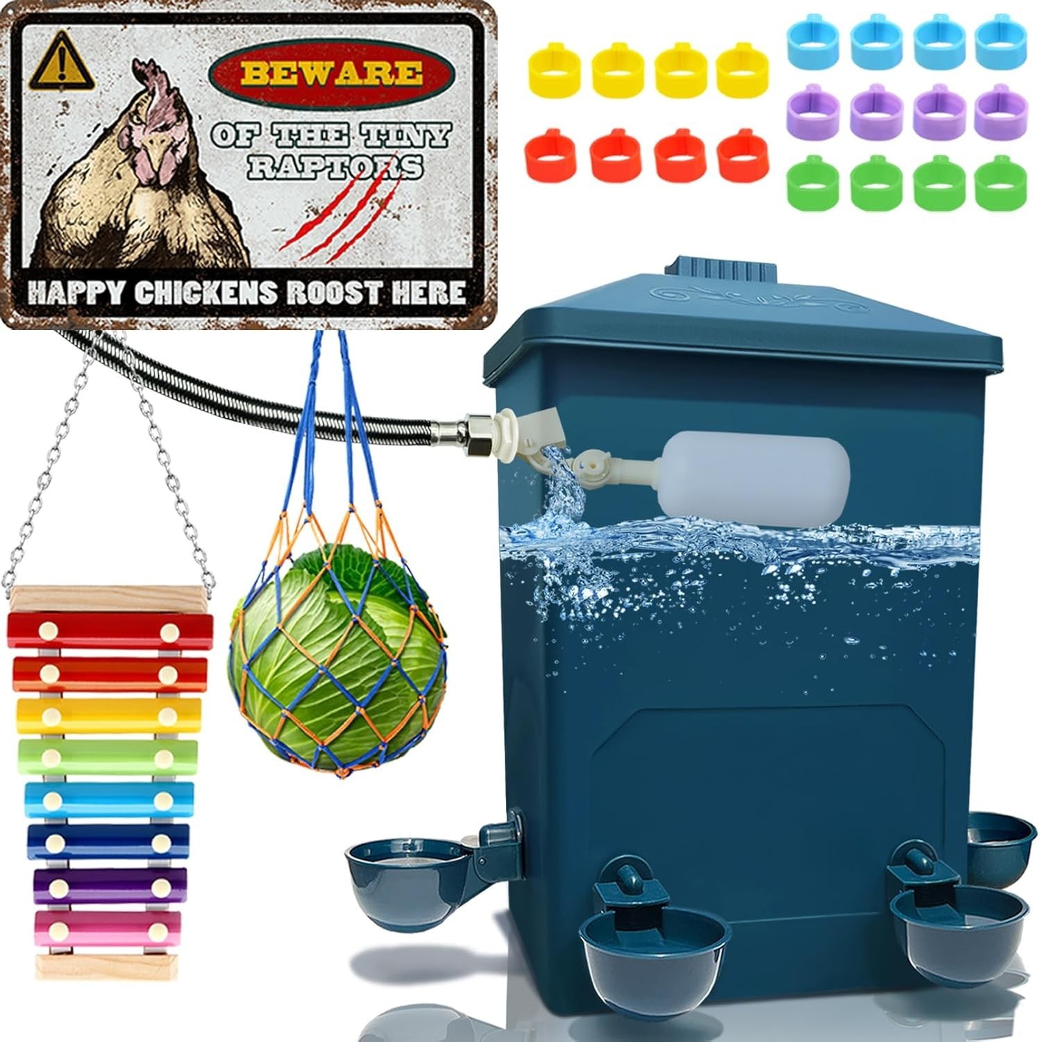 Automatic Chicken Waterer With Float Control And Large Capacity Pro Automatic Chicken Waterer With Float Control And Large Capacity Pro