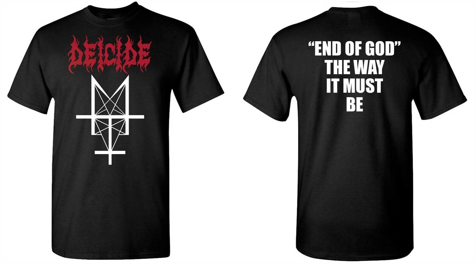 DEICIDE cd lgo TRIFIXION END OF GOD WAY IT MUST BE Official SHIRT MED New legion