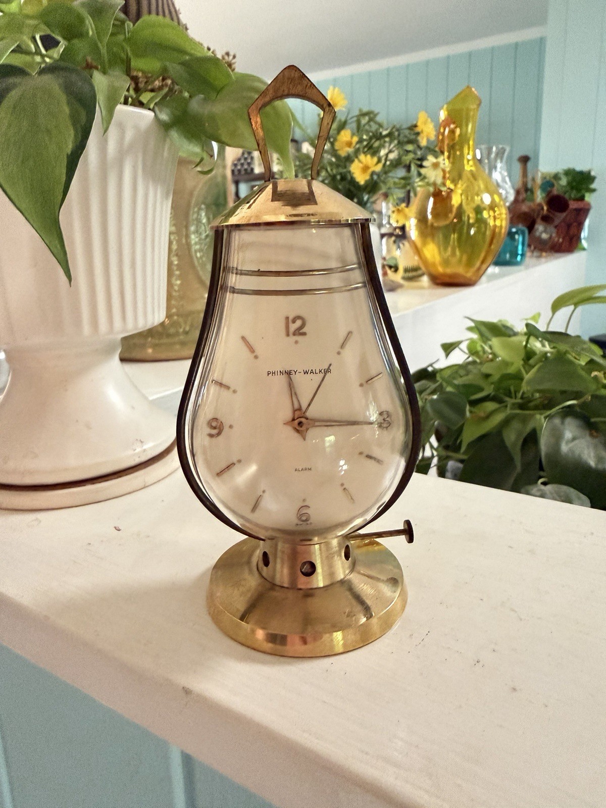 Amazing Vintage Phinney - Walker Lantern Shape Alarm Clock AS-IS Amazing Vintage Phinney - Walker Lantern Shape Alarm Clock AS-IS