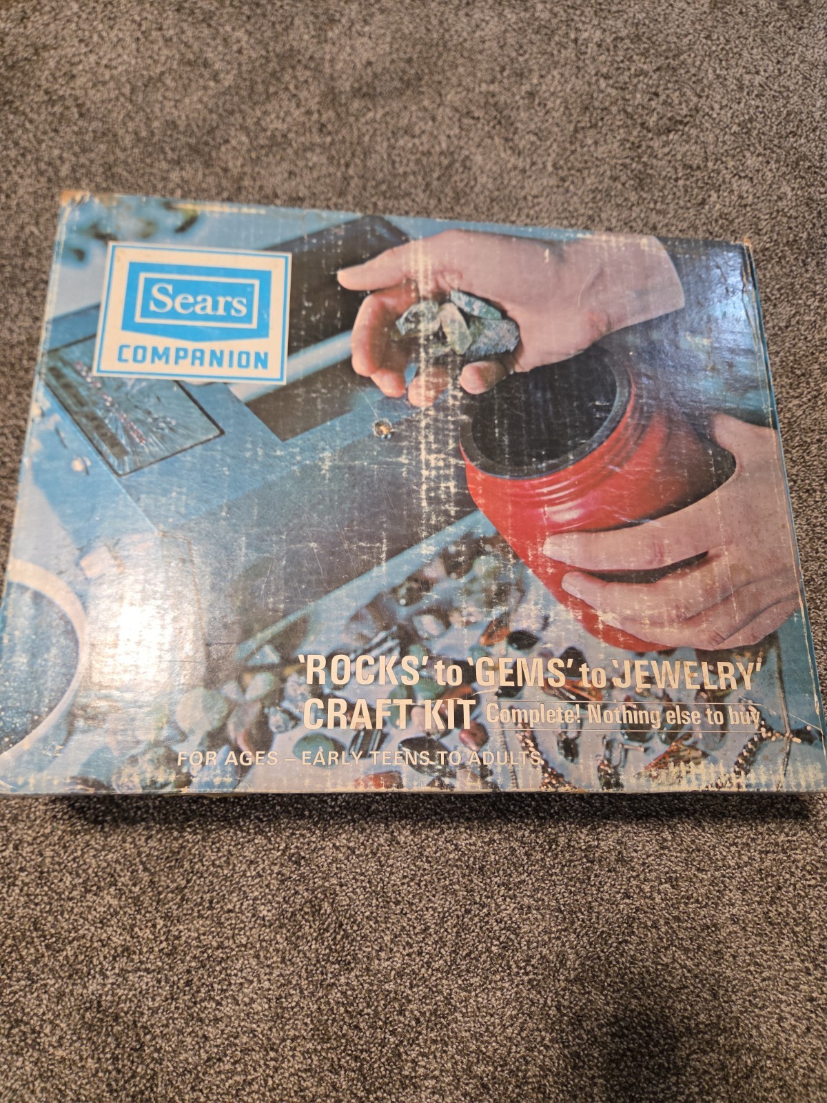 Vintage Sears Companion Tumbling Kit #9-14153 In Original Box, Working Vintage Sears Companion Tumbling Kit #9-14153 In Original Box, Working