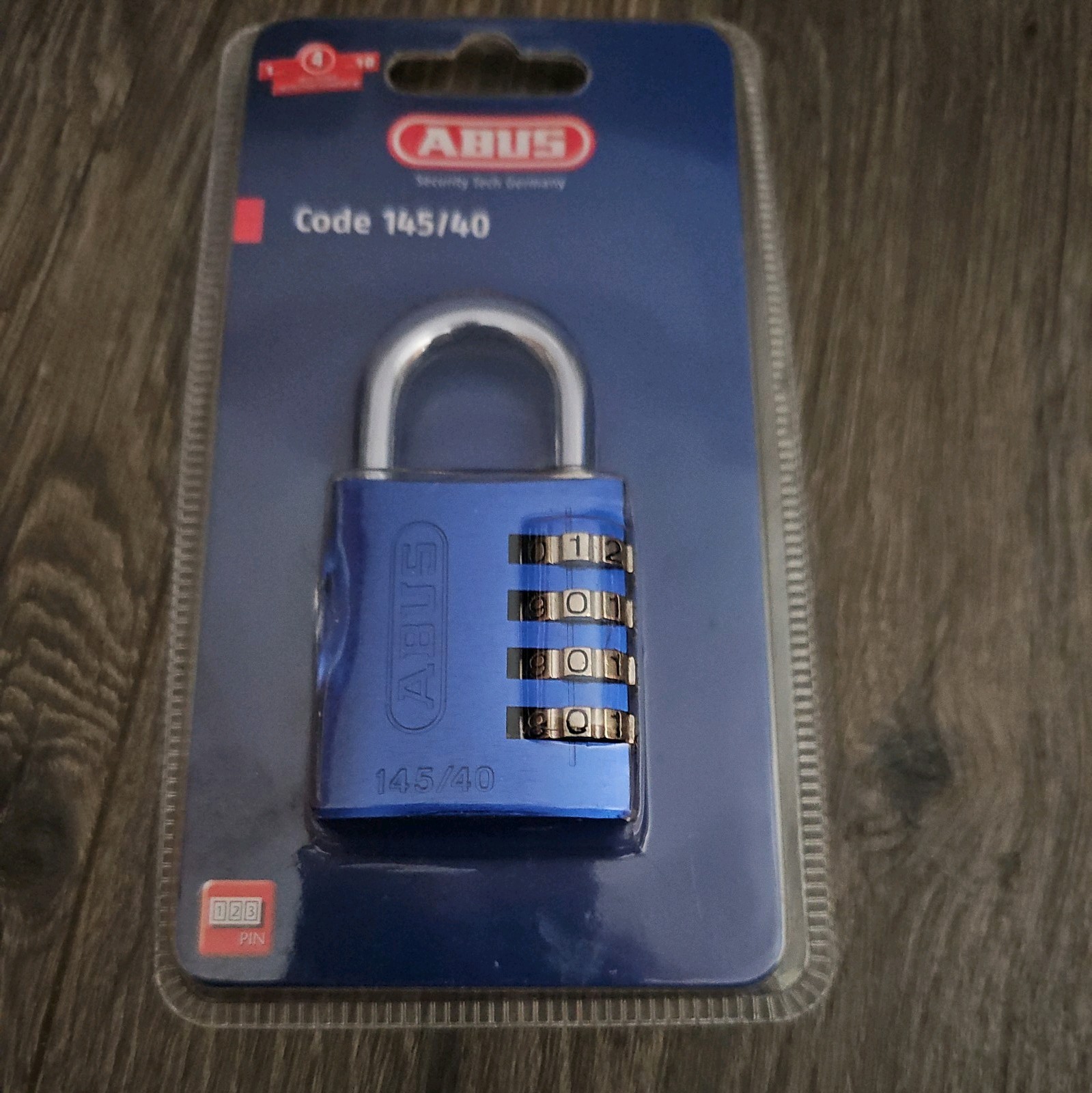 Abus 145/40 Red Combination Padlock, Side combo, resettable code Abus 145/40 Red Combination Padlock, Side combo, resettable code
