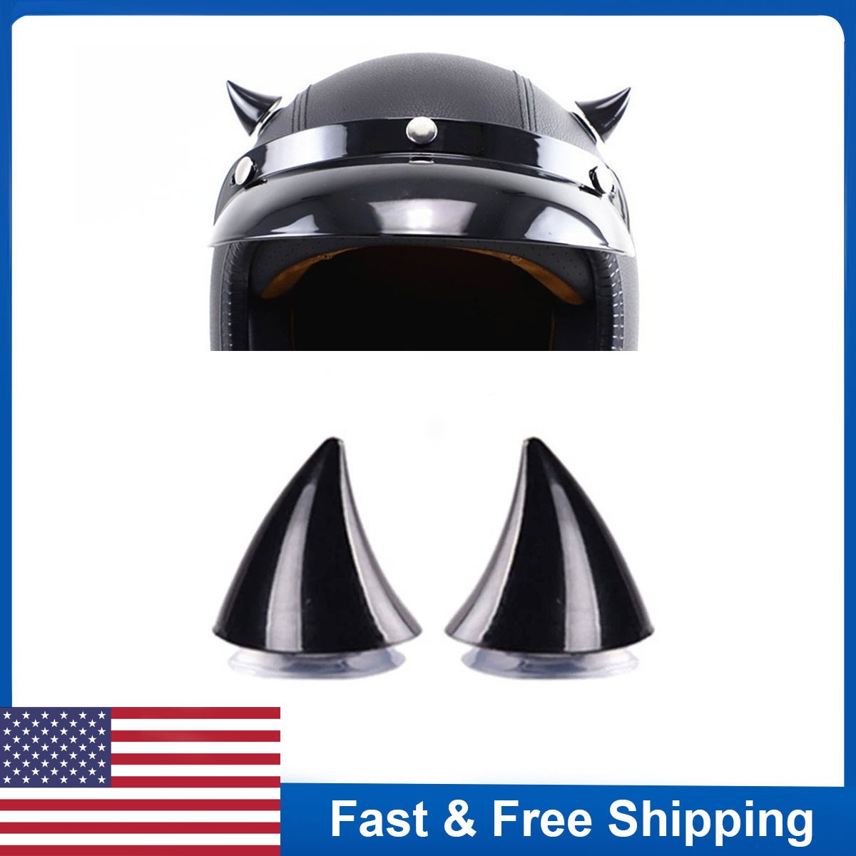 2Pcs Red Motorcycle Helmet Devil Horn Silicone Decoration Universal Accessories