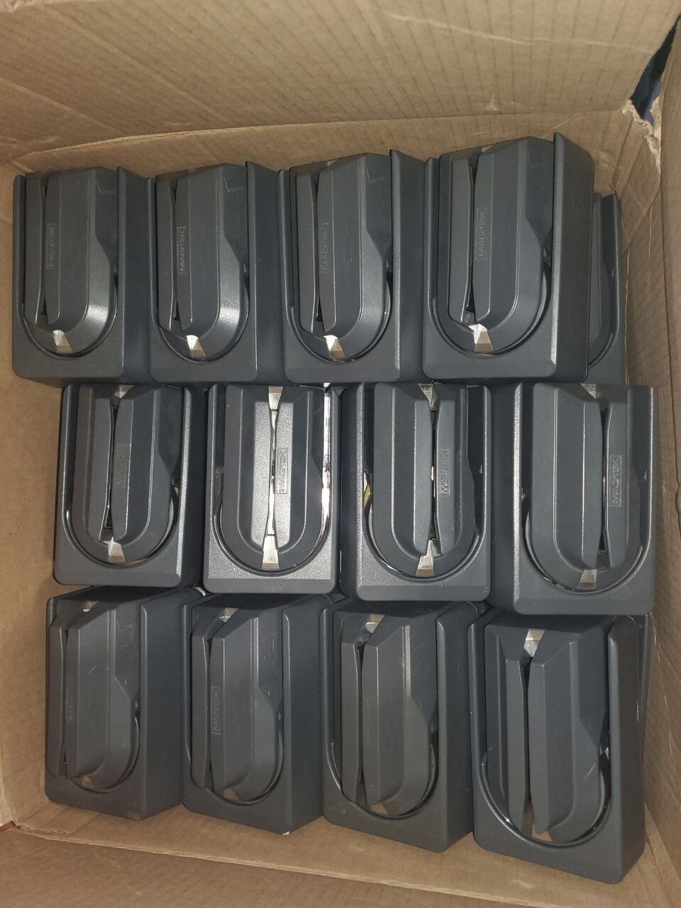Lot of 10 MagTek 22533012 Triple Track Mini MICR Card Readers With Plug & USB Lot of 10 MagTek 22533012 Triple Track Mini MICR Card Readers With Plug & USB