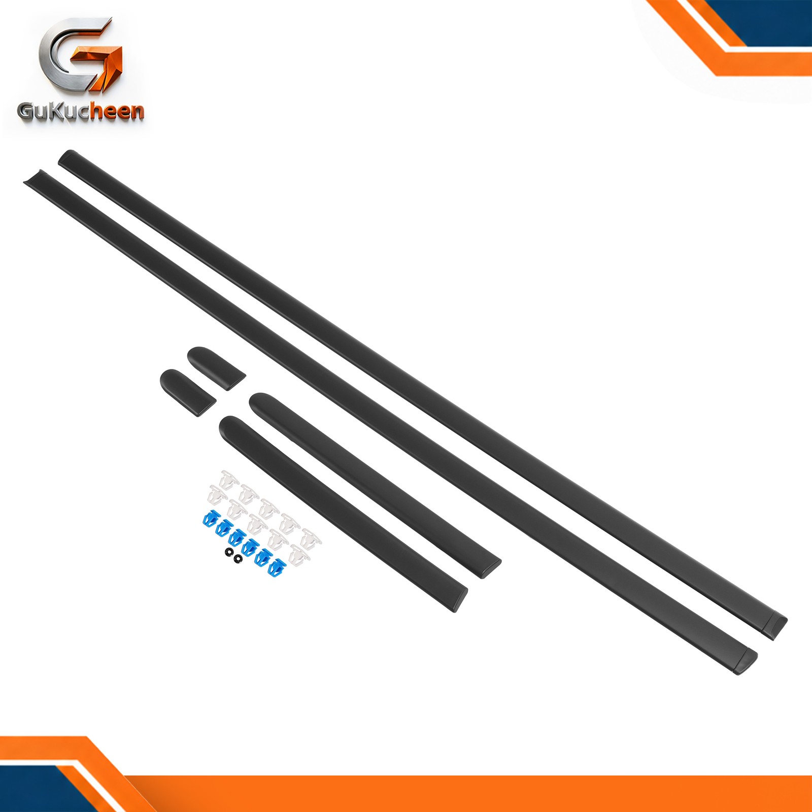For 1992-1995 Honda Civic 3Dr Hatchback 6Pcs Outer Door Side Moldings Black