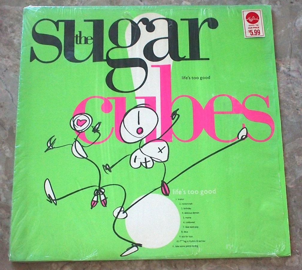 The Sugarcubes Life's Too Good 1988 LP Vinyl NM- Original In Shrink 60801 Bjork