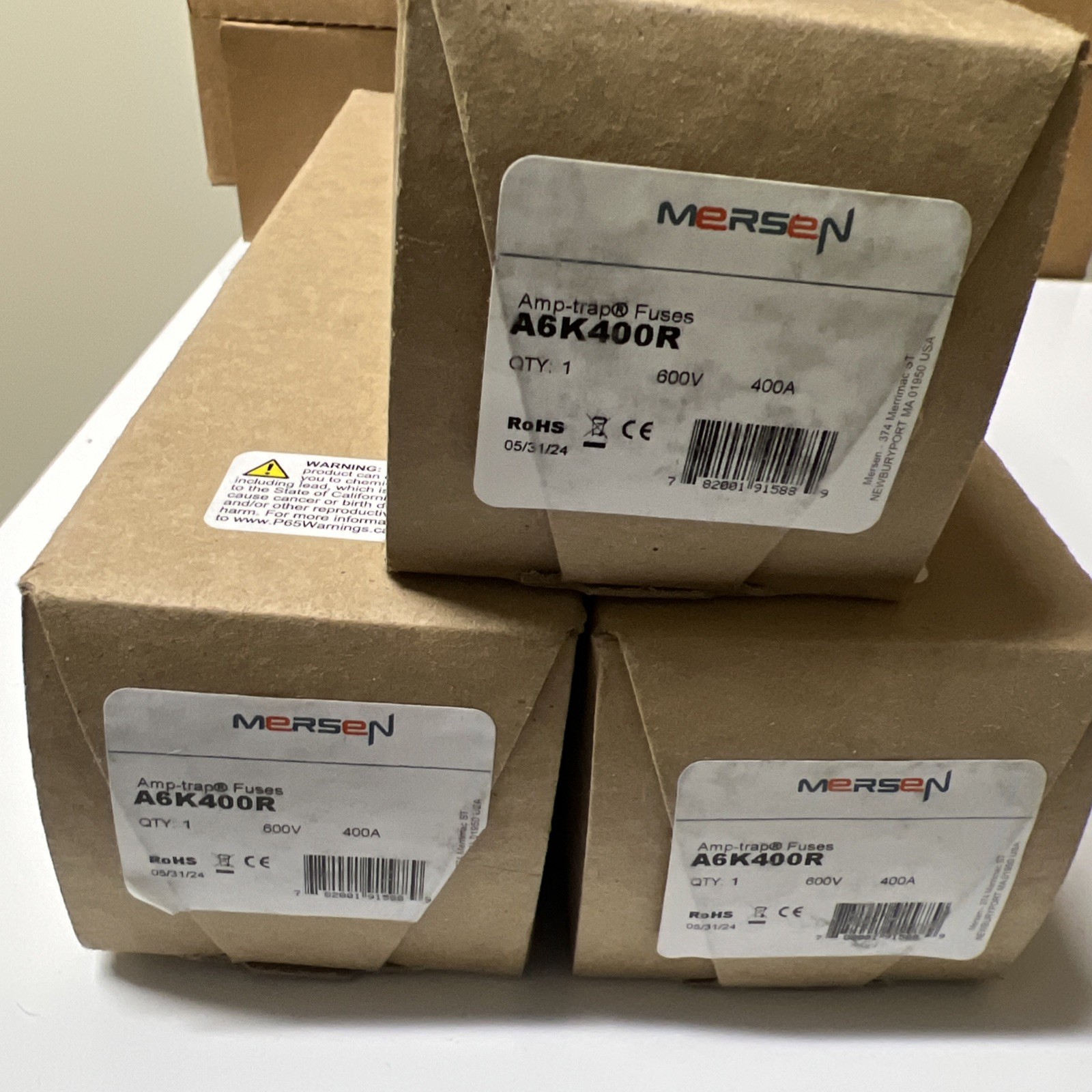 GOULD SHAWMUT Fuse A6K400R 400A Amp 600V Volt Current Limiting Blade Cartridge GOULD SHAWMUT Fuse A6K400R 400A Amp 600V Volt Current Limiting Blade Cartridge