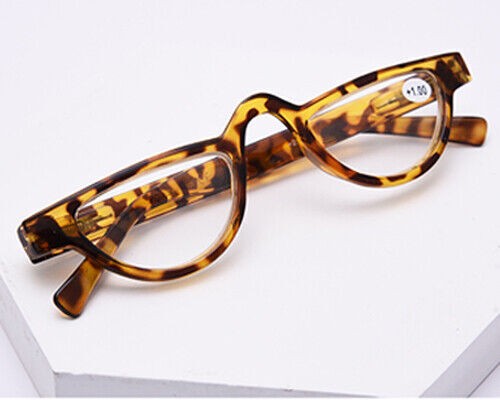 Unisex Vintage Reading Glasses Half Moon Readers Retro Tortoise Specs +1.0-4.0@