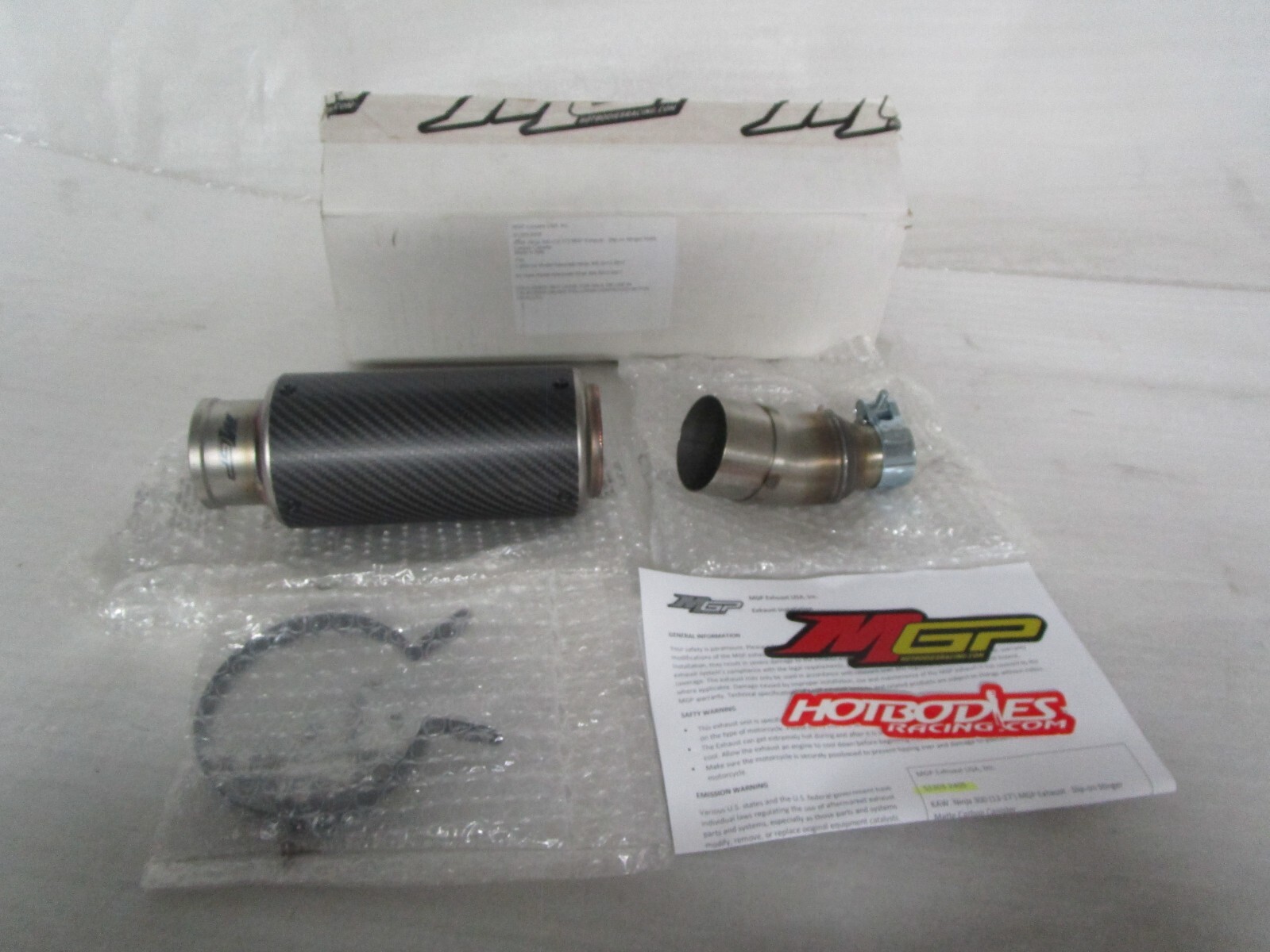 13-17 Kawasaki EX300 Ninja 300 Hotbodies MGP Stinger Slip-On Muffler
