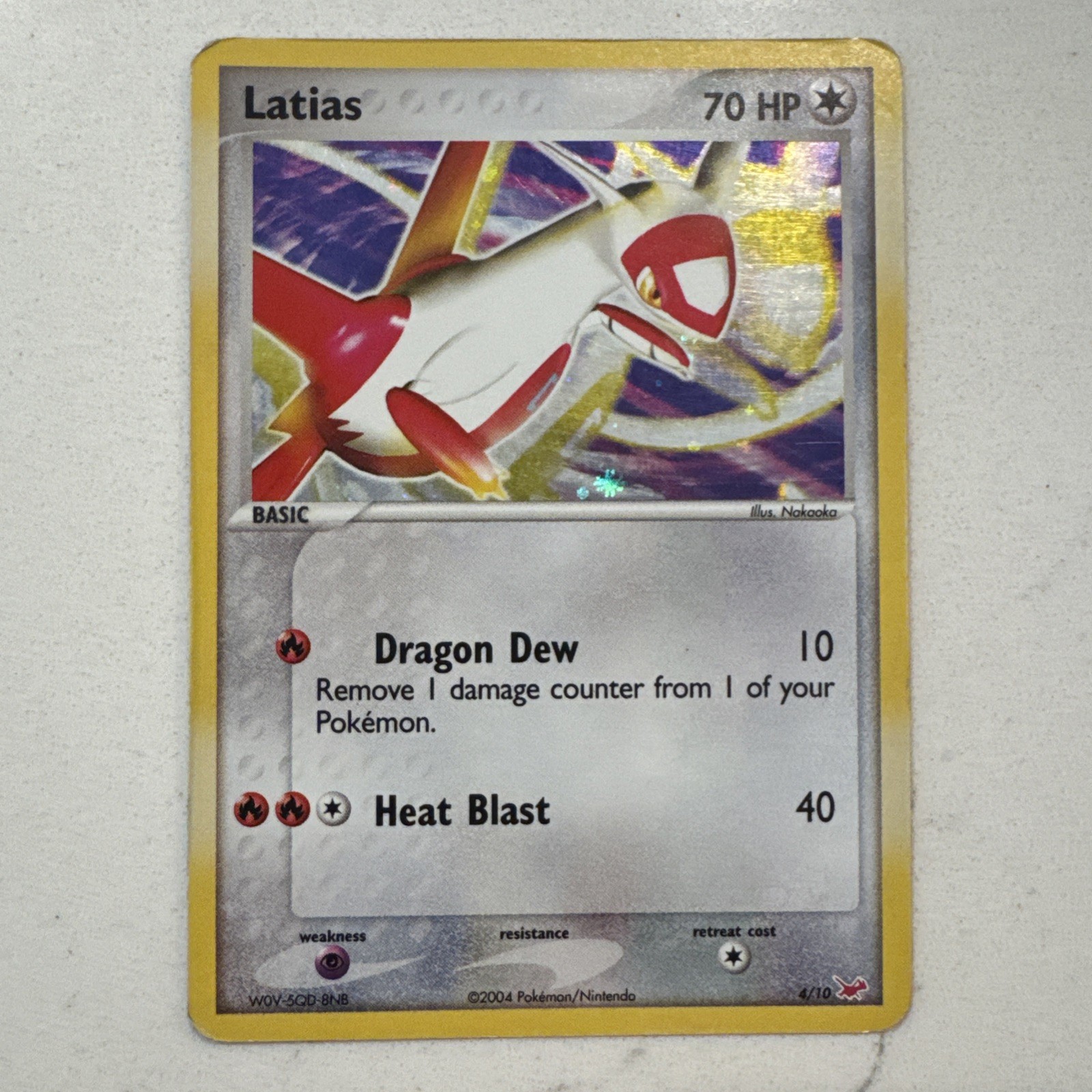 Pokémon TCG Latias 4/10 EX Trainer Kit 1: Latias & Latios 2004 Holo - MP Pokémon TCG Latias 4/10 EX Trainer Kit 1: Latias & Latios 2004 Holo - MP