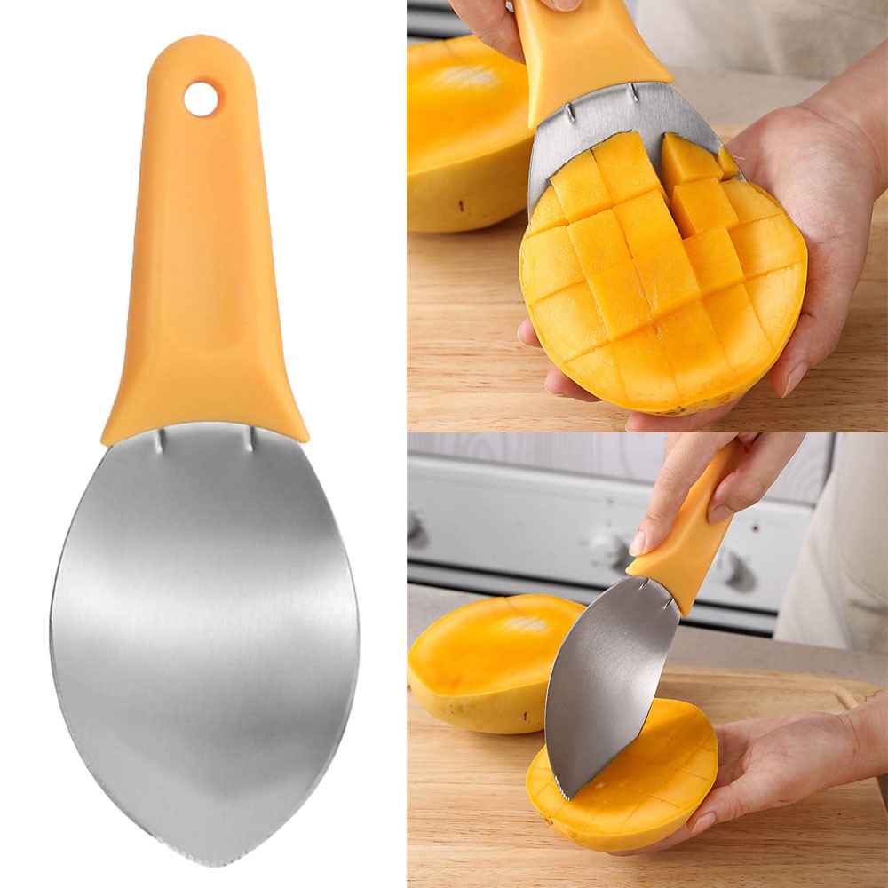 Multi-Purpose Mango Slicer Scooping Spoon, Multifunctional Slicer OY