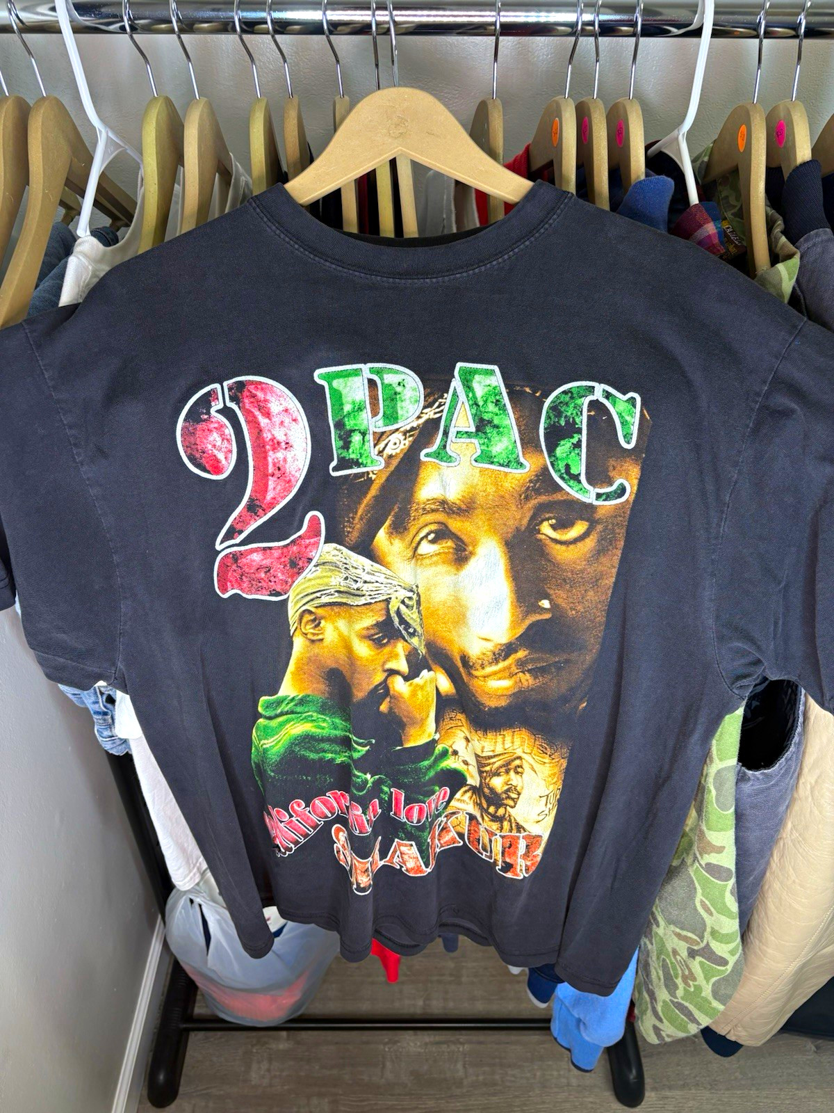 Vintage 90s Tupac Shakur California Love Double-Sided Rap T-Shirt Size XL Men Vintage 90s Tupac Shakur California Love Double-Sided Rap T-Shirt Size XL Men