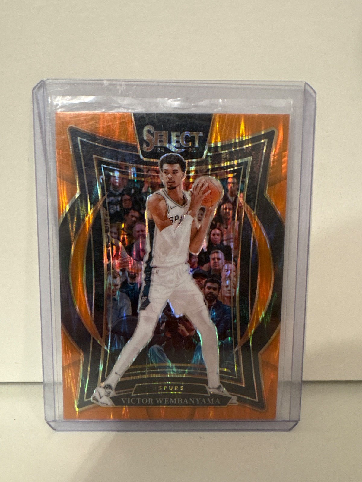 2024-25 Panini Select - Concourse Victor Wembanyama #9 Orange Flash Prizm