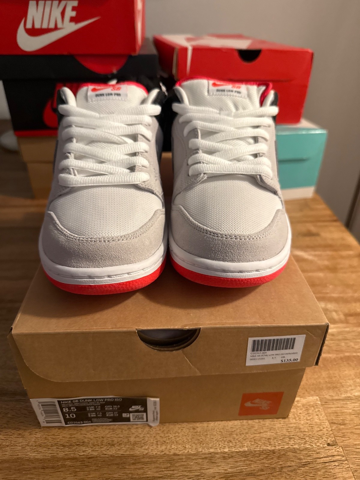 Nike SB Dunk Low Infrared Orange Label - Size: US M 8.5 Nike SB Dunk Low Infrared Orange Label - Size: US M 8.5