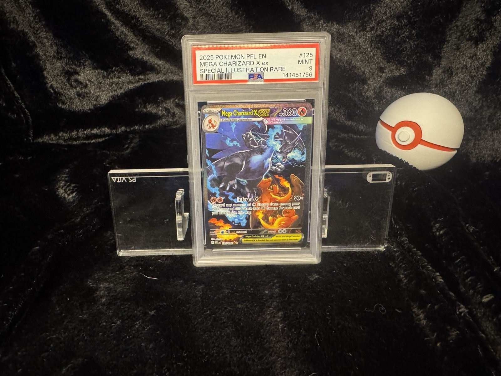 2025 Mega Charizard X EX 125/094 Me02 Phantasmal Flames EN Holo SIR (PSA 9) 2025 Mega Charizard X EX 125/094 Me02 Phantasmal Flames EN Holo SIR (PSA 9)