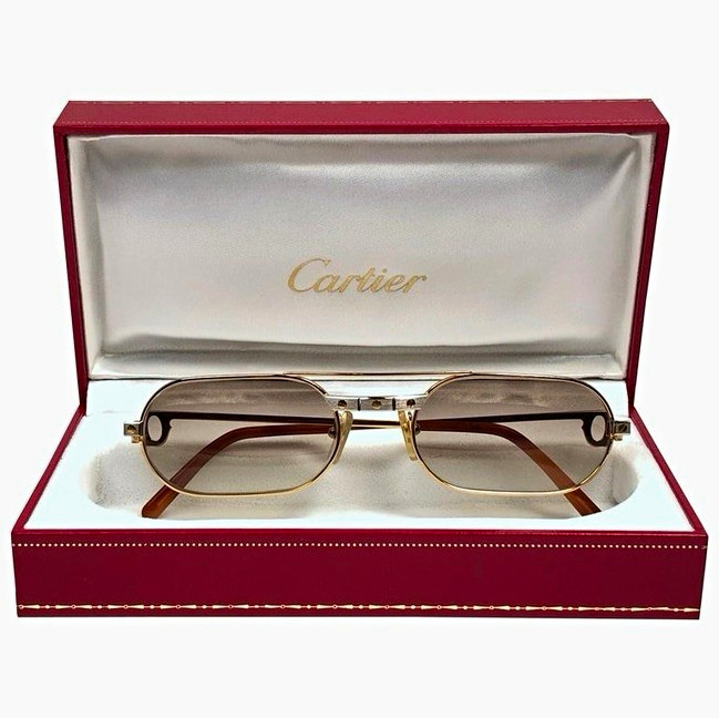 Cartier - Vintage - Les Must de Cartier - Santos 22k Gold sunglasses - Mineral