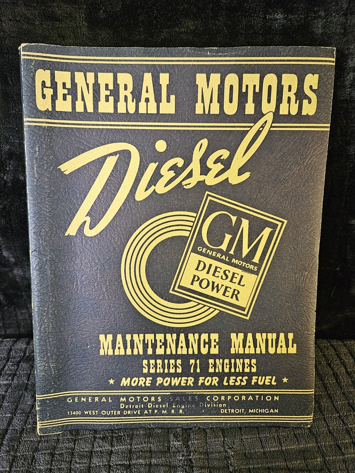 Vintage 1941 GM General Motors Diesel Maintenance Manual Series 71 Engines Vintage 1941 GM General Motors Diesel Maintenance Manual Series 71 Engines