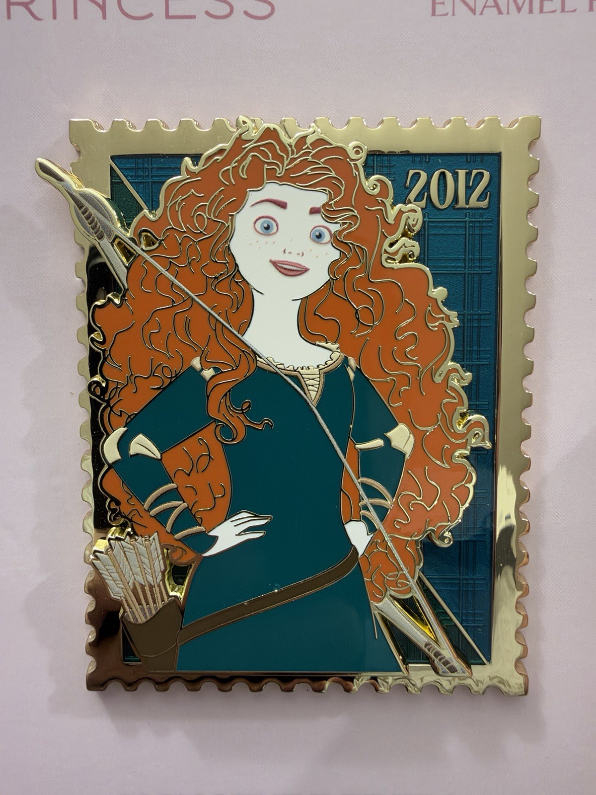 Merida | Brave | Pink A La Mode | Royal Stamp Disney Pin *Defect see Description Merida | Brave | Pink A La Mode | Royal Stamp Disney Pin *Defect see Description