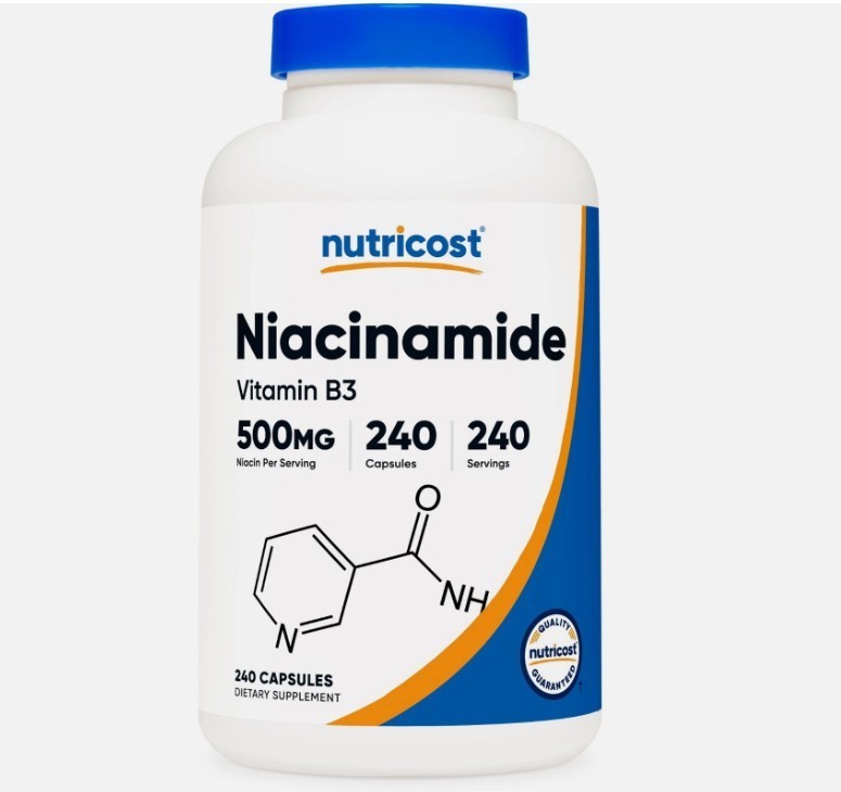 Nutricost Niacinamide (Vitamin B3) 500mg, 240 Capsules - Flush Free, Gluten Free Nutricost Niacinamide (Vitamin B3) 500mg, 240 Capsules - Flush Free, Gluten Free
