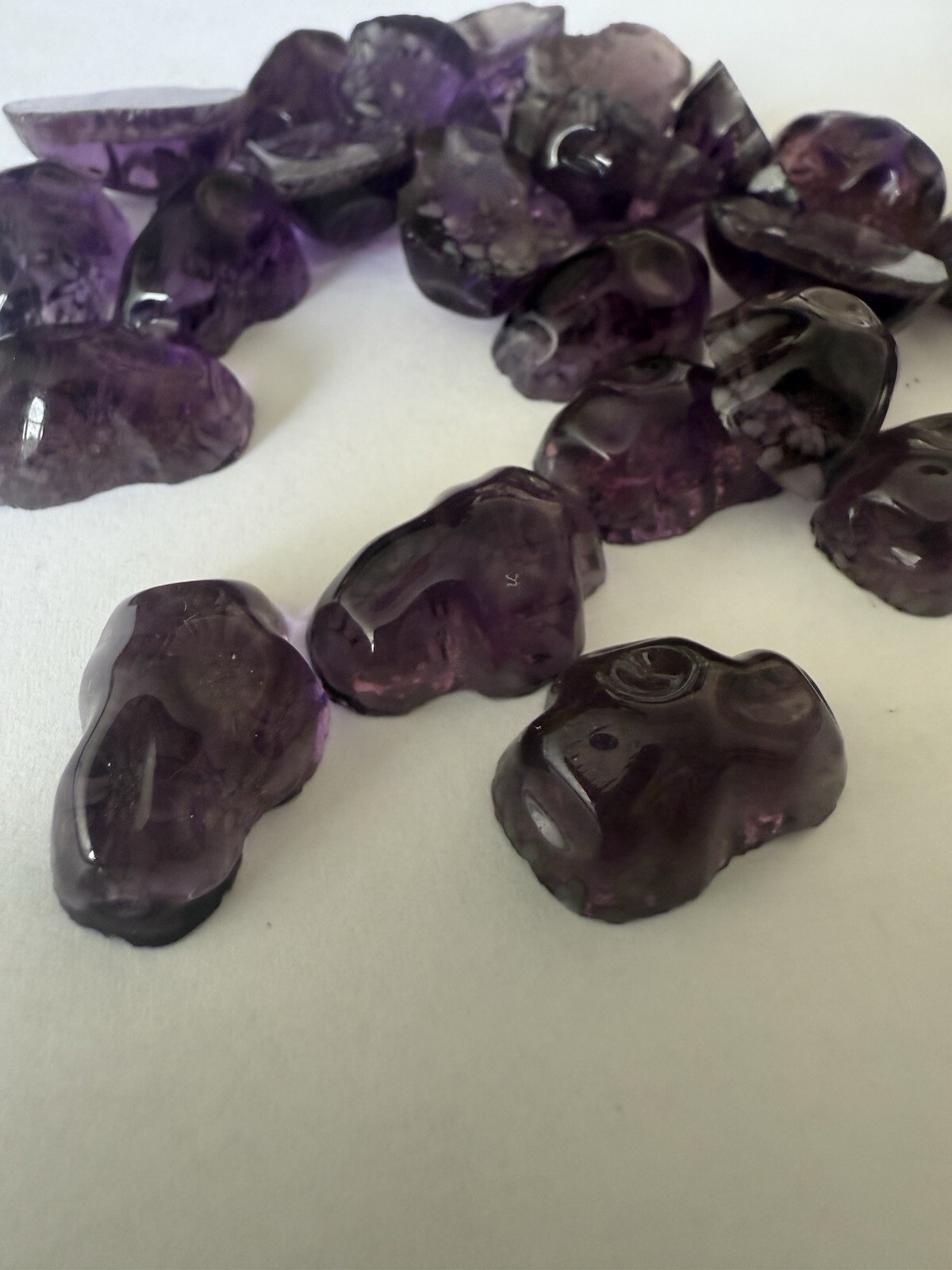 22MM BEAUTIFUL-VINTAGE GERMAN GLASS FLAT BACK AMETHYST OFF SHAPE 7 Lots $120 22MM BEAUTIFUL-VINTAGE GERMAN GLASS FLAT BACK AMETHYST OFF SHAPE 7 Lots $120