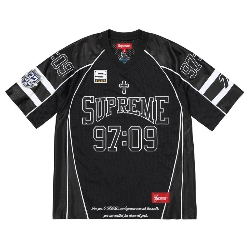 Supreme FW26 Jesus Disciples Football Jersey (Black) Size Small Jesus Christ New