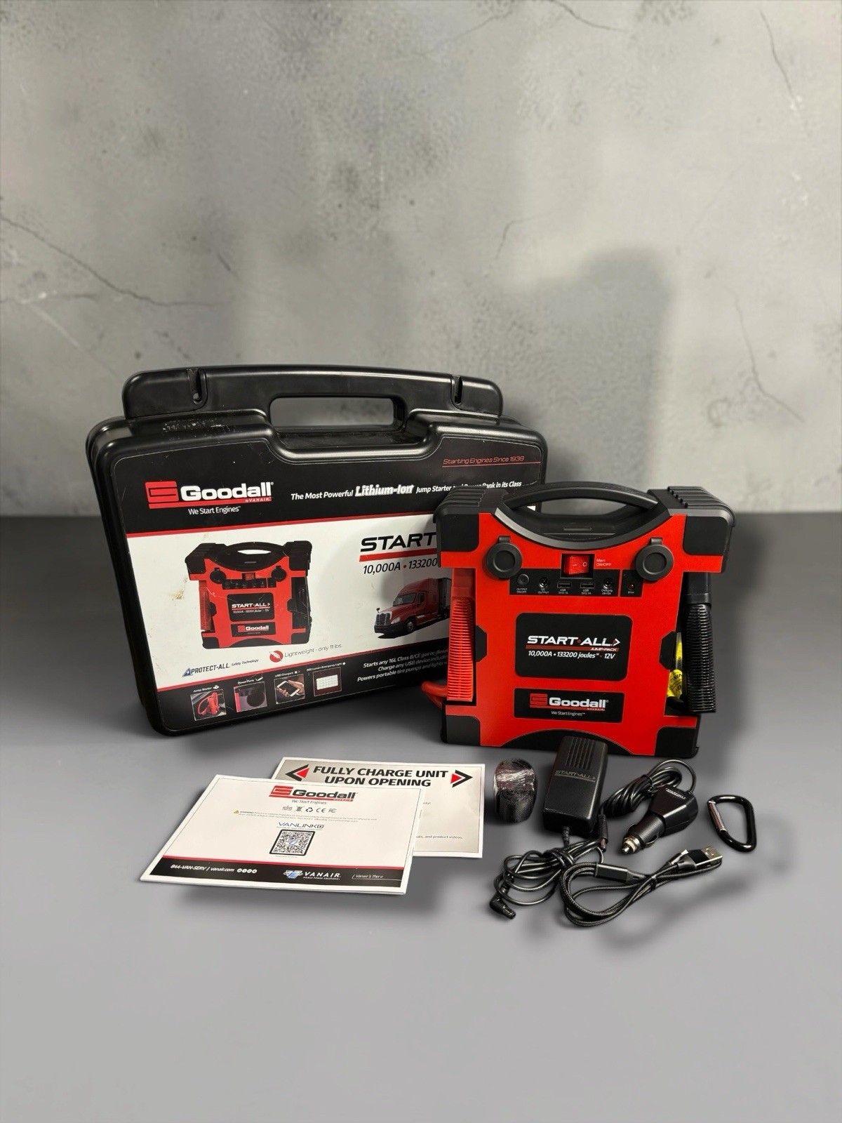 Goodall Start All Jump Pack 10000Amp 133200 Joules 5S 12V - JP-12-10 (PD1126538) Goodall Start All Jump Pack 10000Amp 133200 Joules 5S 12V - JP-12-10 (PD1126538)