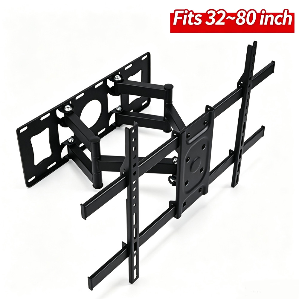 Full Motion HDTV TV Wall Mount Bracket 32 36 37 40 42 47 50 55 60 65 70 80 inch