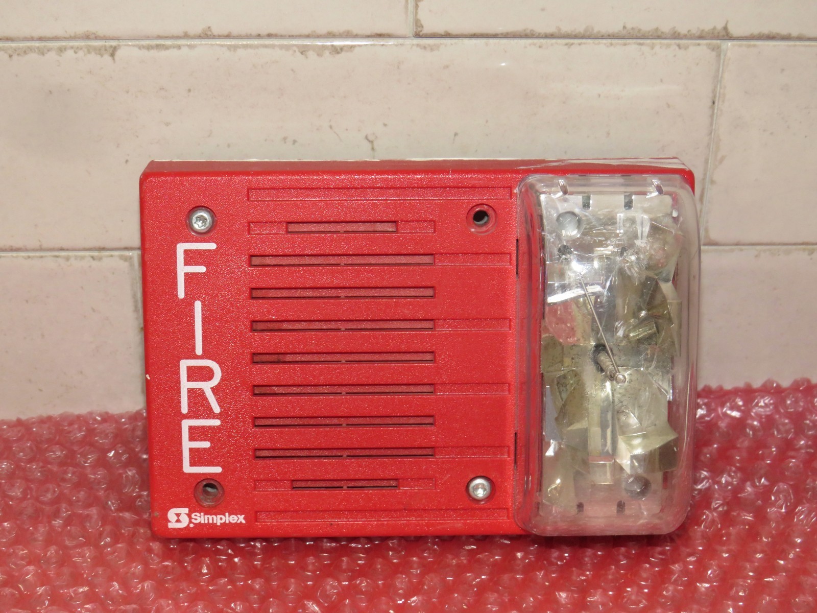SIMPLEX 4903-9219 FIRE ALARM HORN STROBE RED 100 AVAILABLE