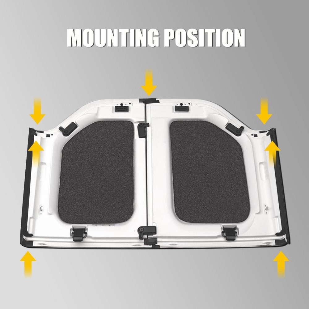 17PCS Hardtop For 2007-2018 Jeep Wrangler JK Headliner Roof Seal Accessories Kit