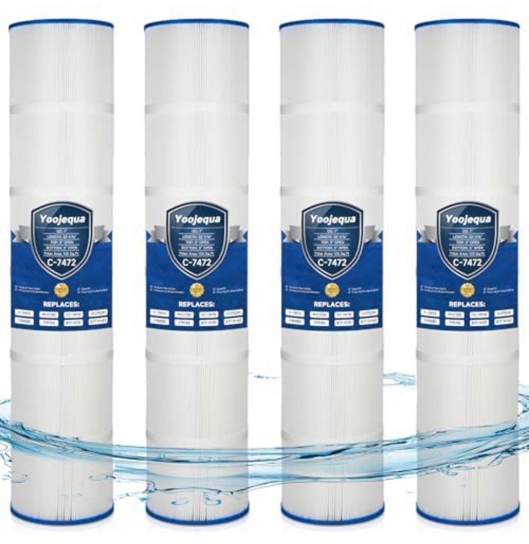 Pool Filters For Pentair CCP520 Clean & Clear Plus PCC130 C-7472 FC-1978 4PK Pool Filters For Pentair CCP520 Clean & Clear Plus PCC130 C-7472 FC-1978 4PK