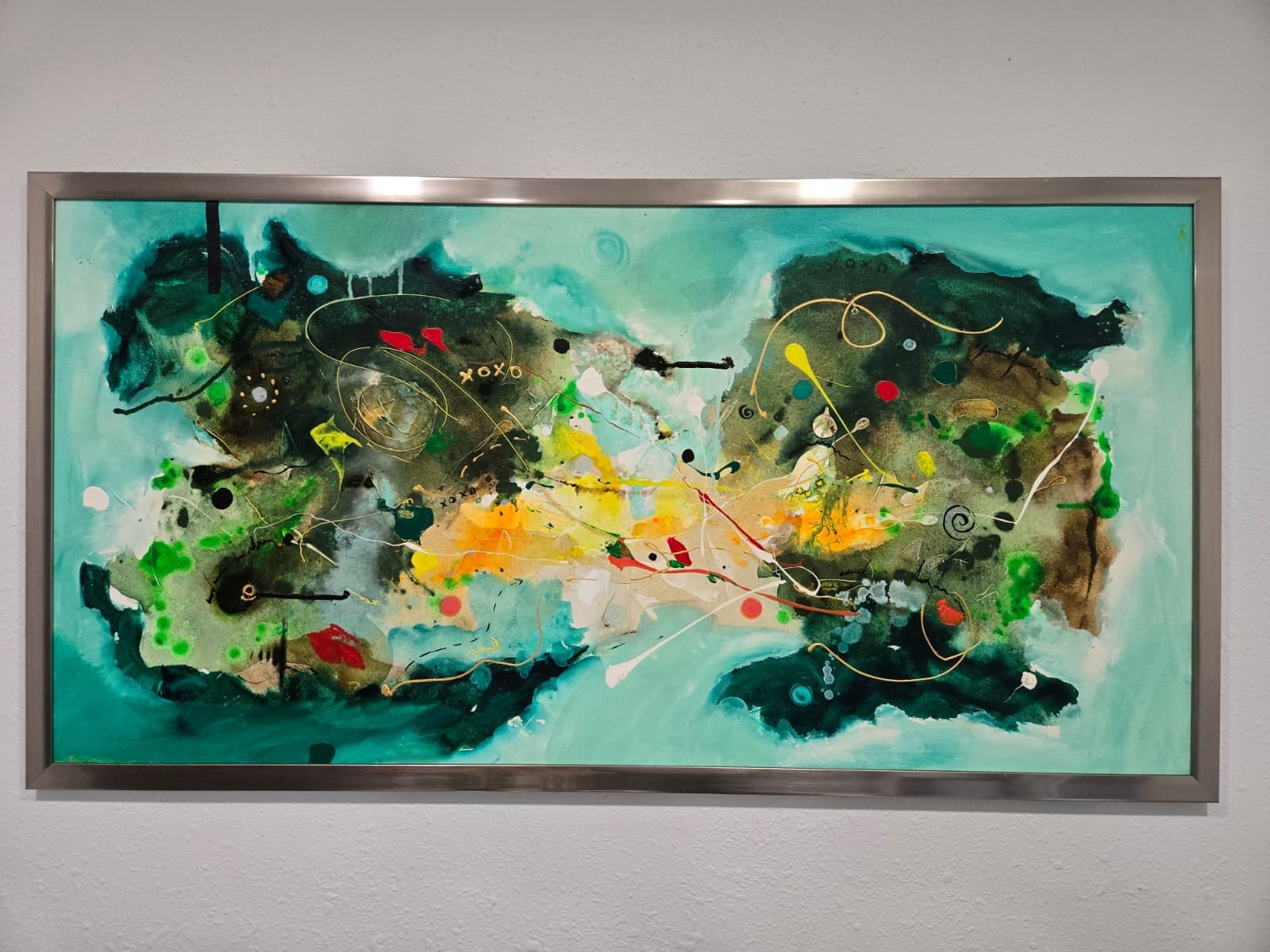 Abstract Expressionist Style Painting Mid Century Modernist Abstract Expressionist Style Painting Mid Century Modernist