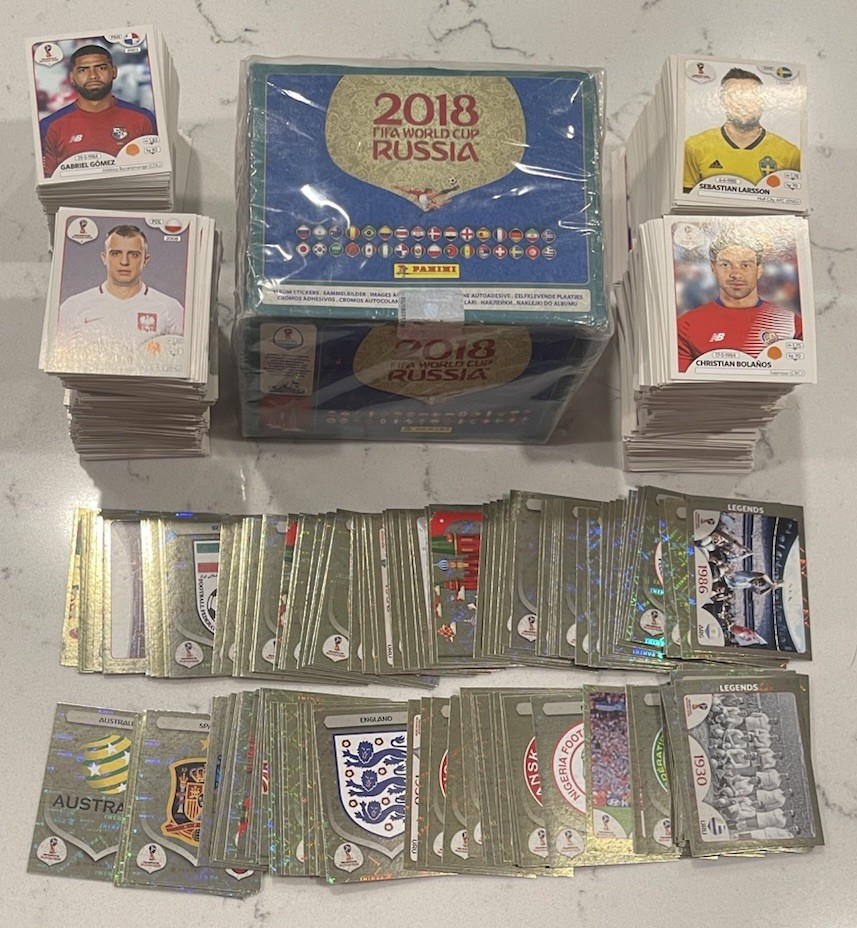 3 for $1  2018 Panini FIFA World Cup Stickers #00-669 Pick to Complete PINK BACK
