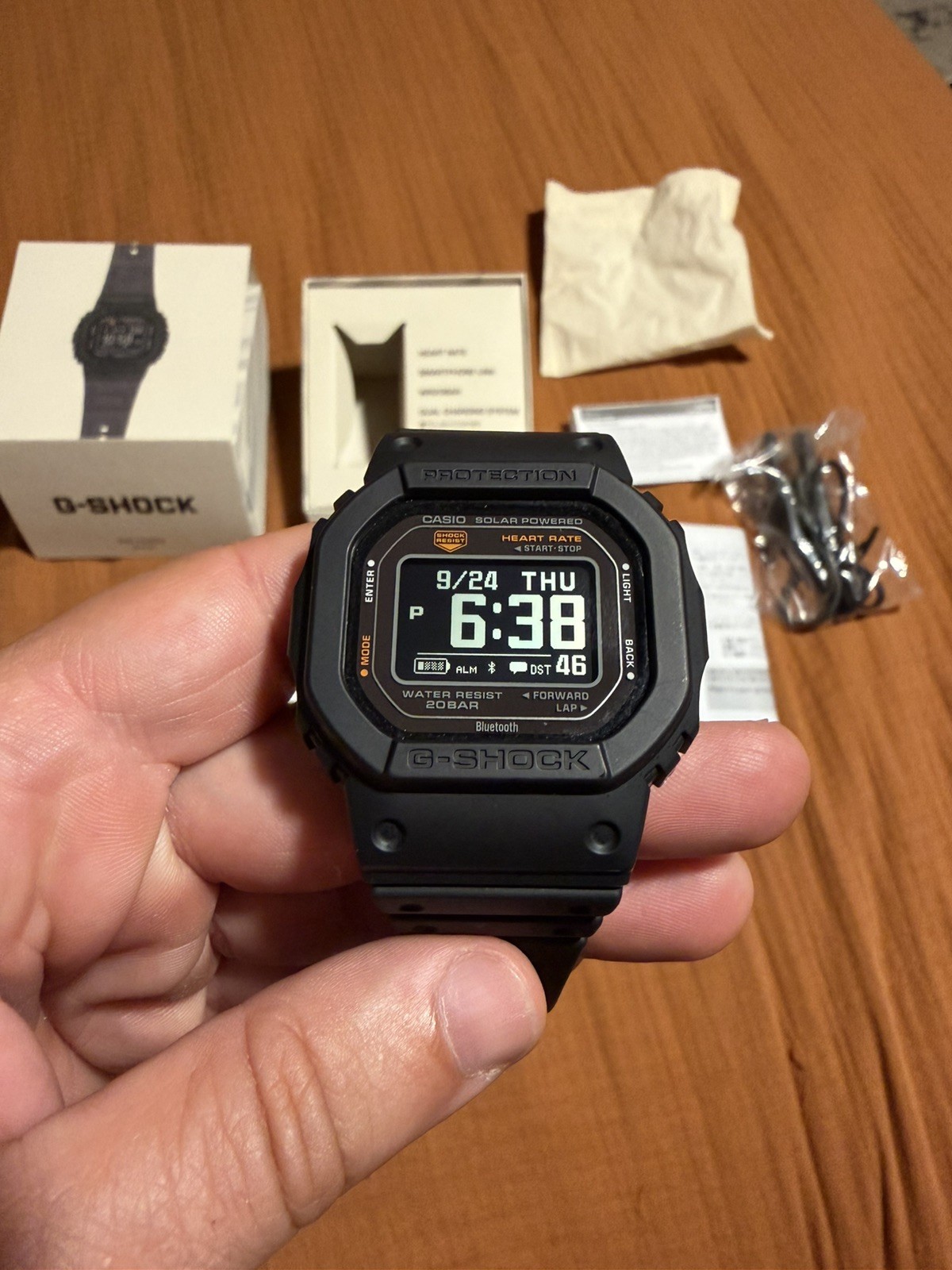 Casio G-SHOCK DW-H5600-1JR Heart Rate Watch Solar Bluetooth Black New Casio G-SHOCK DW-H5600-1JR Heart Rate Watch Solar Bluetooth Black New