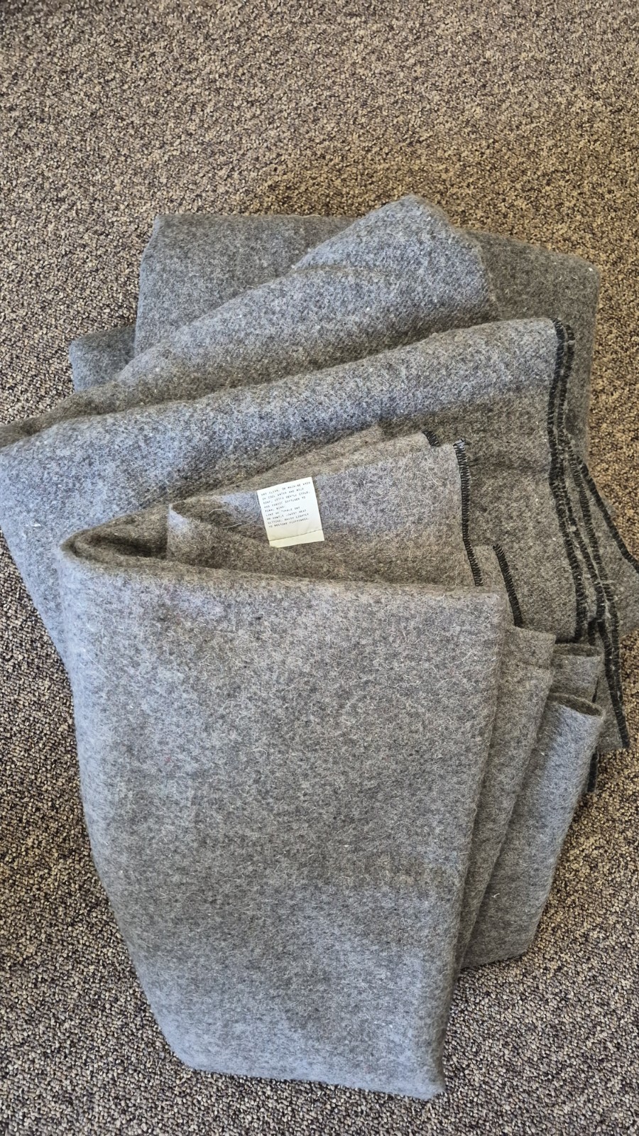 Set Of 6 USGI Surplus Gray Wool Survival Blankets Authentic 66 Set Of 6 USGI Surplus Gray Wool Survival Blankets Authentic 66