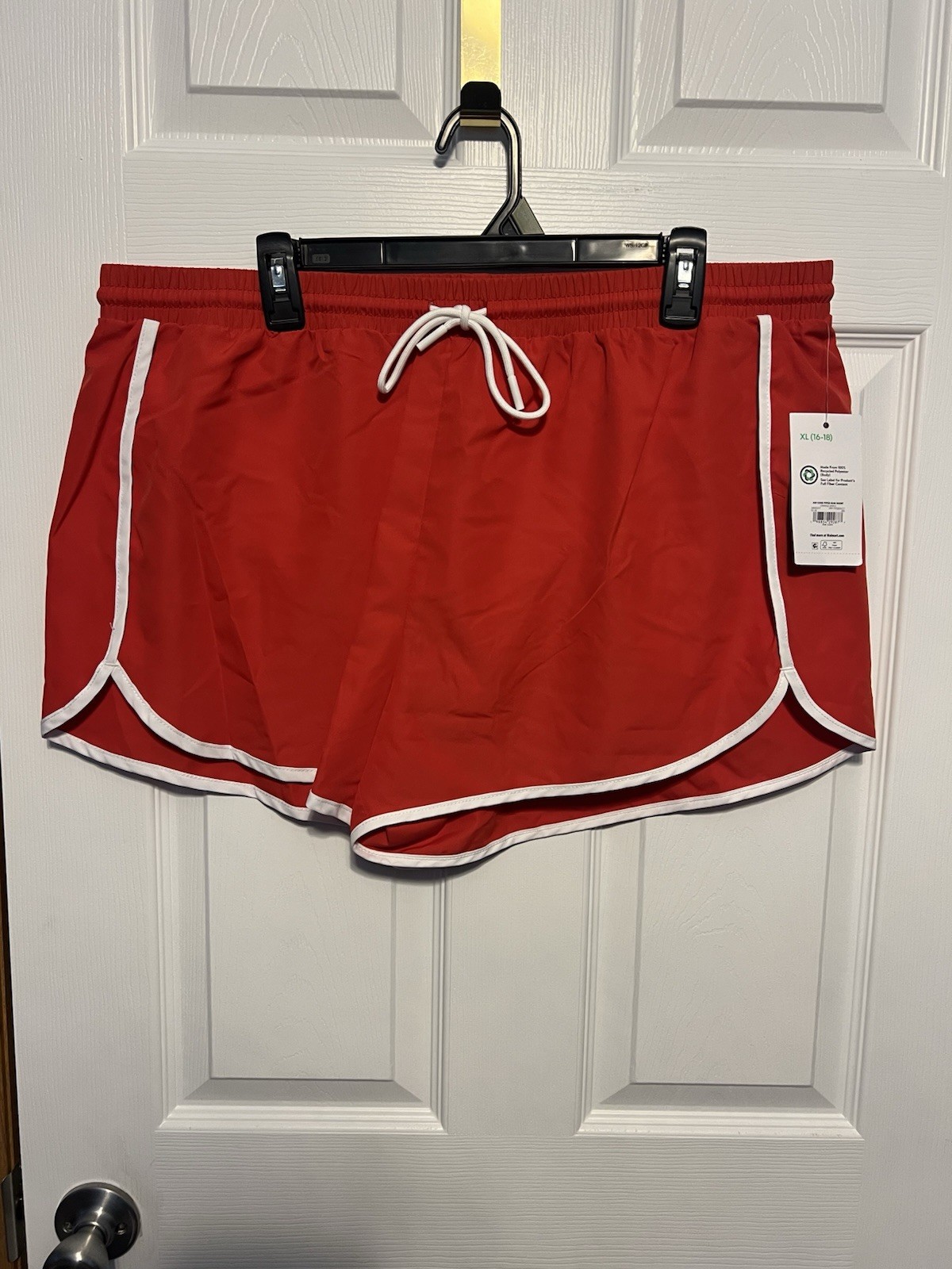 New Women\'s Athletic Works Running Shorts Relaxed Fit Orange Maple Size XL 16/18 New Women\'s Athletic Works Running Shorts Relaxed Fit Orange Maple Size XL 16/18