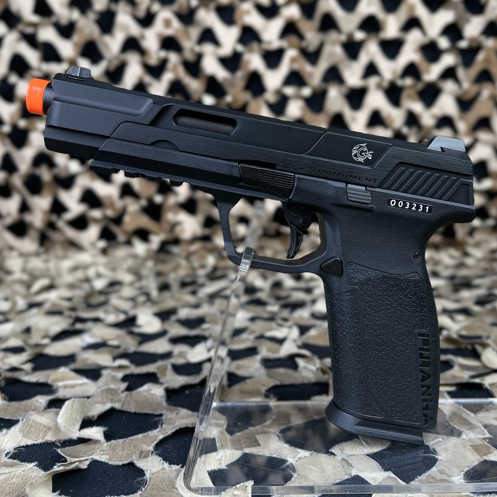 NEW G&G Armament Piranha MK1 Gas Blow Back Airsoft Pistol - Black