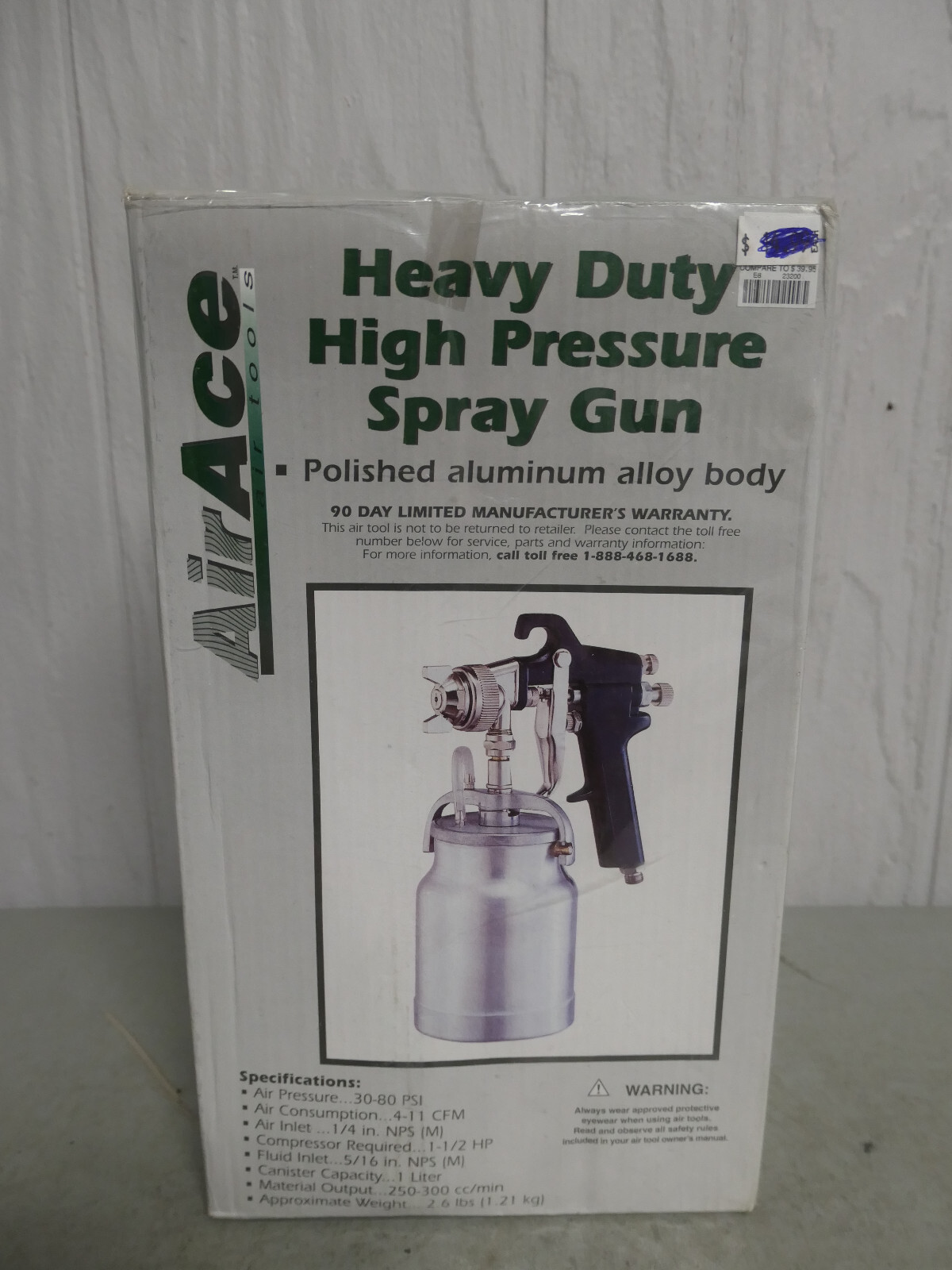 Air Ace Heavy Duty High Pressure Spray Gun NIB Air Ace Heavy Duty High Pressure Spray Gun NIB