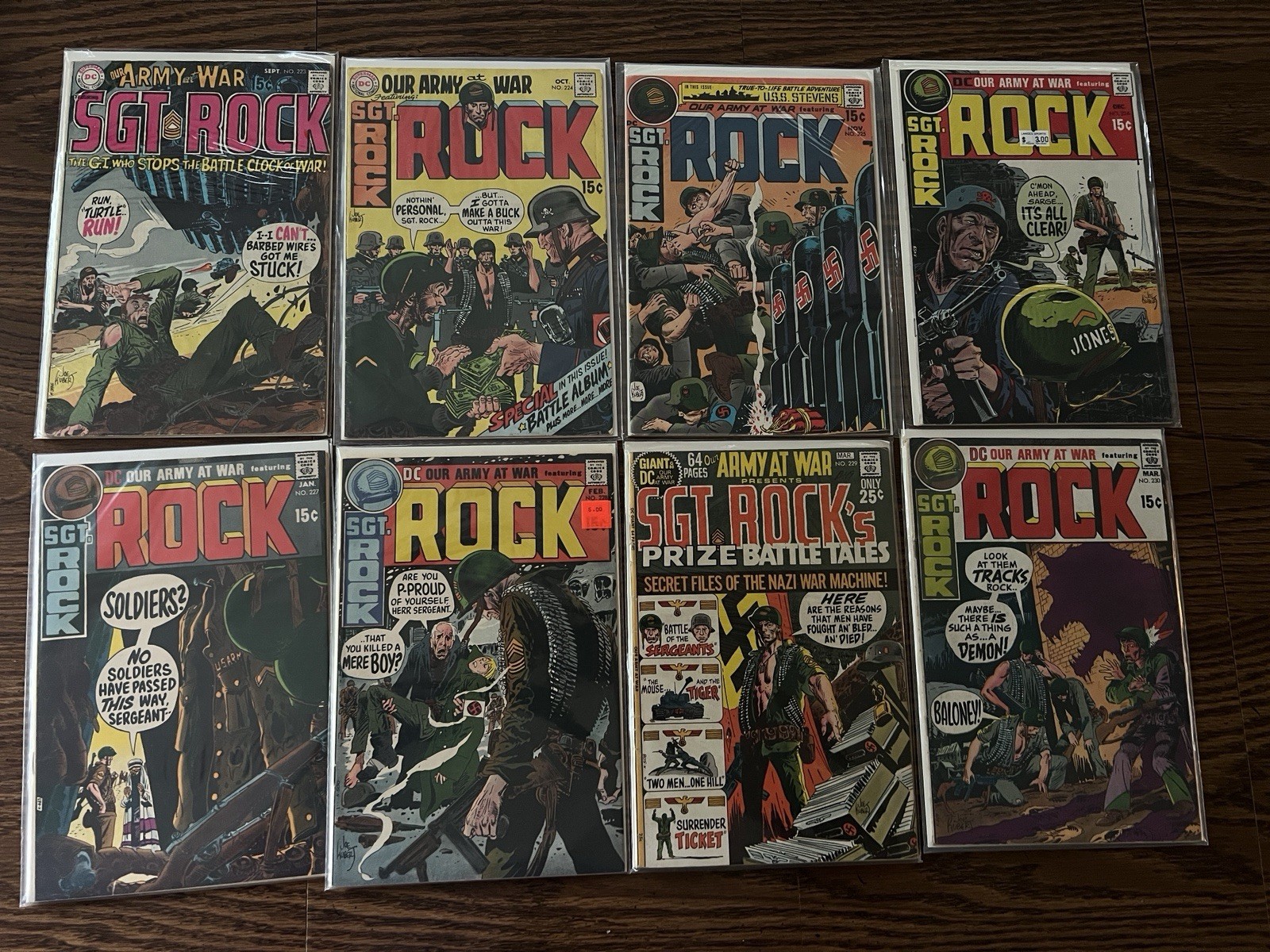 Our Army At War Sgt Rock - 8 Comic Lot- 223-230 Our Army At War Sgt Rock - 8 Comic Lot- 223-230