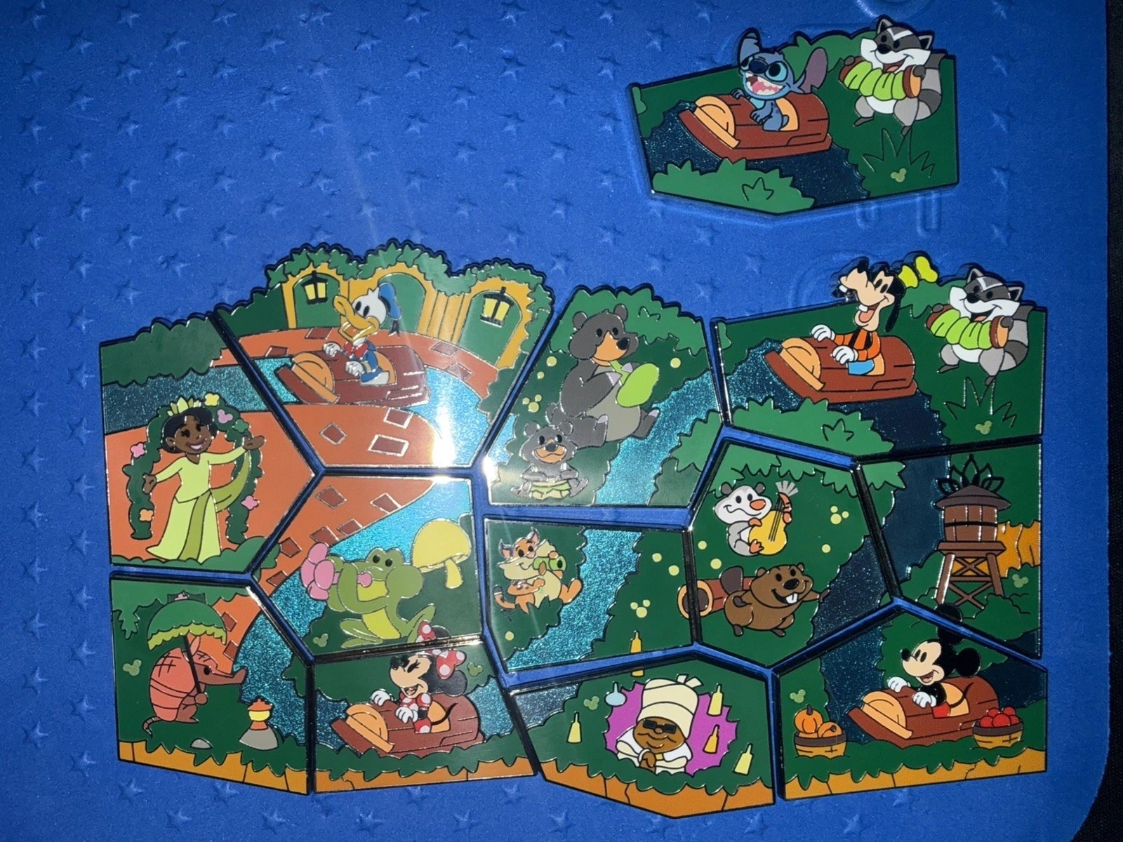 Disneyland Tiana's Bayou Mystery Map Puzzle Complete Set (WITH CHASER) Disneyland Tiana's Bayou Mystery Map Puzzle Complete Set (WITH CHASER)