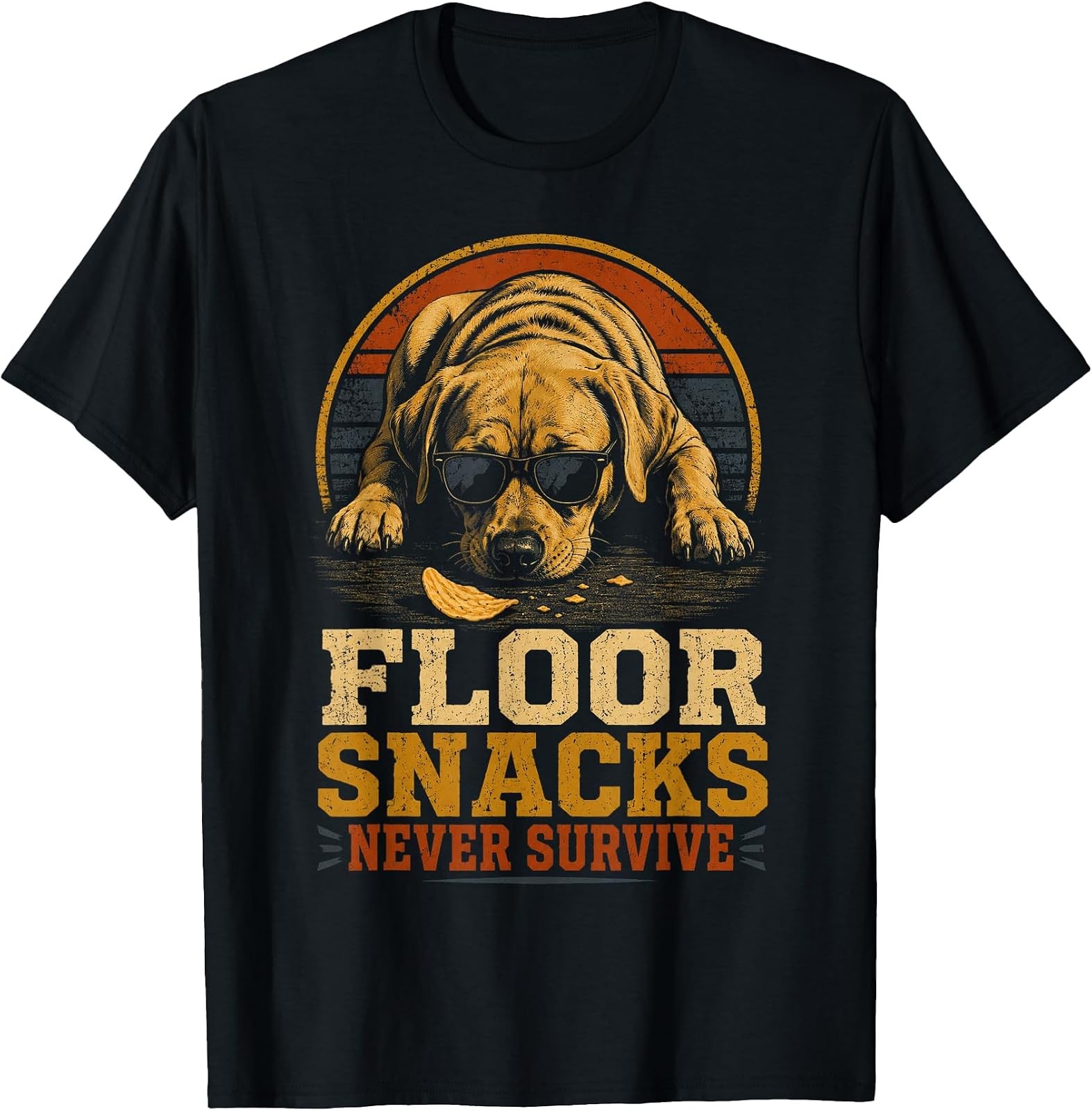 Sponsored Ad - Retro Food Driven Dog Floor Snacks Vacuum Humor Graphic T-Shirt Sponsored Ad - Retro Food Driven Dog Floor Snacks Vacuum Humor Graphic T-Shirt